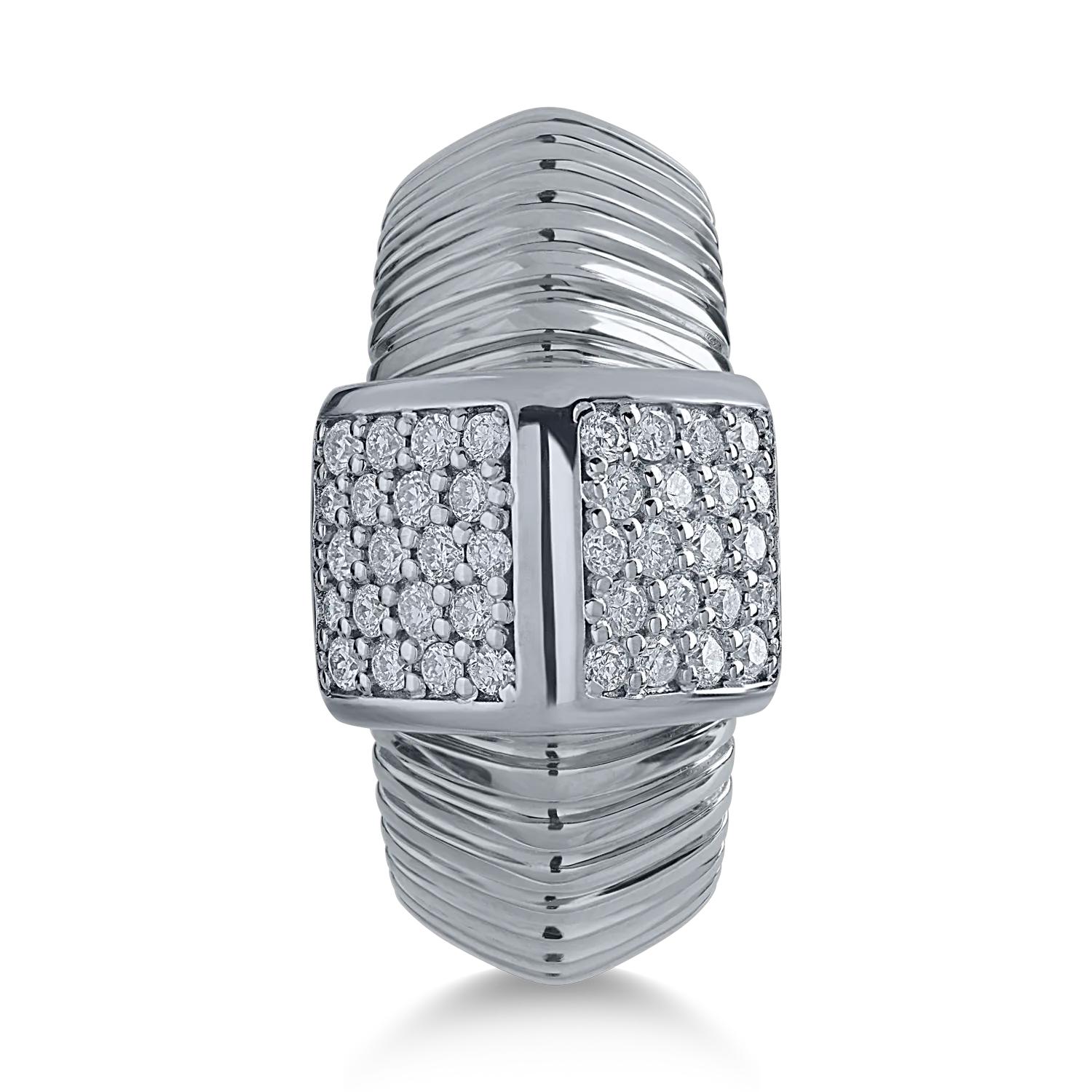 Inel din aur alb cu diamante de 0.44ct