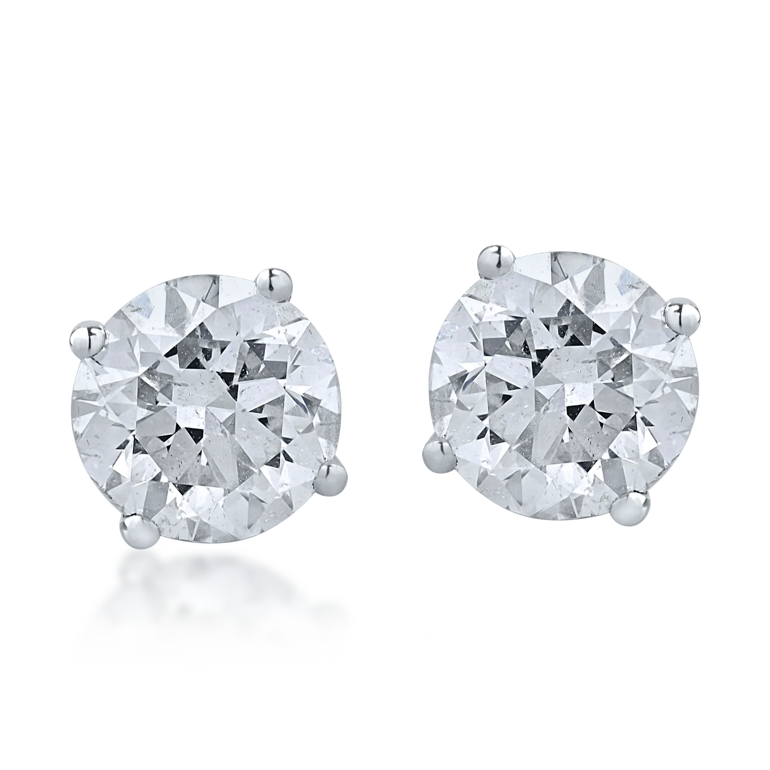 Fehérarany fülbevaló 2ct gyémánttal