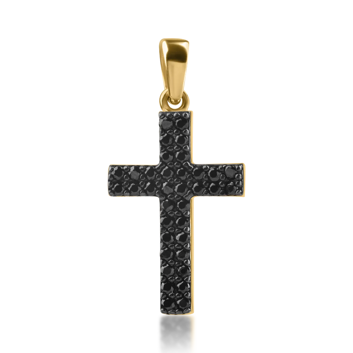 Yellow gold cross pendant