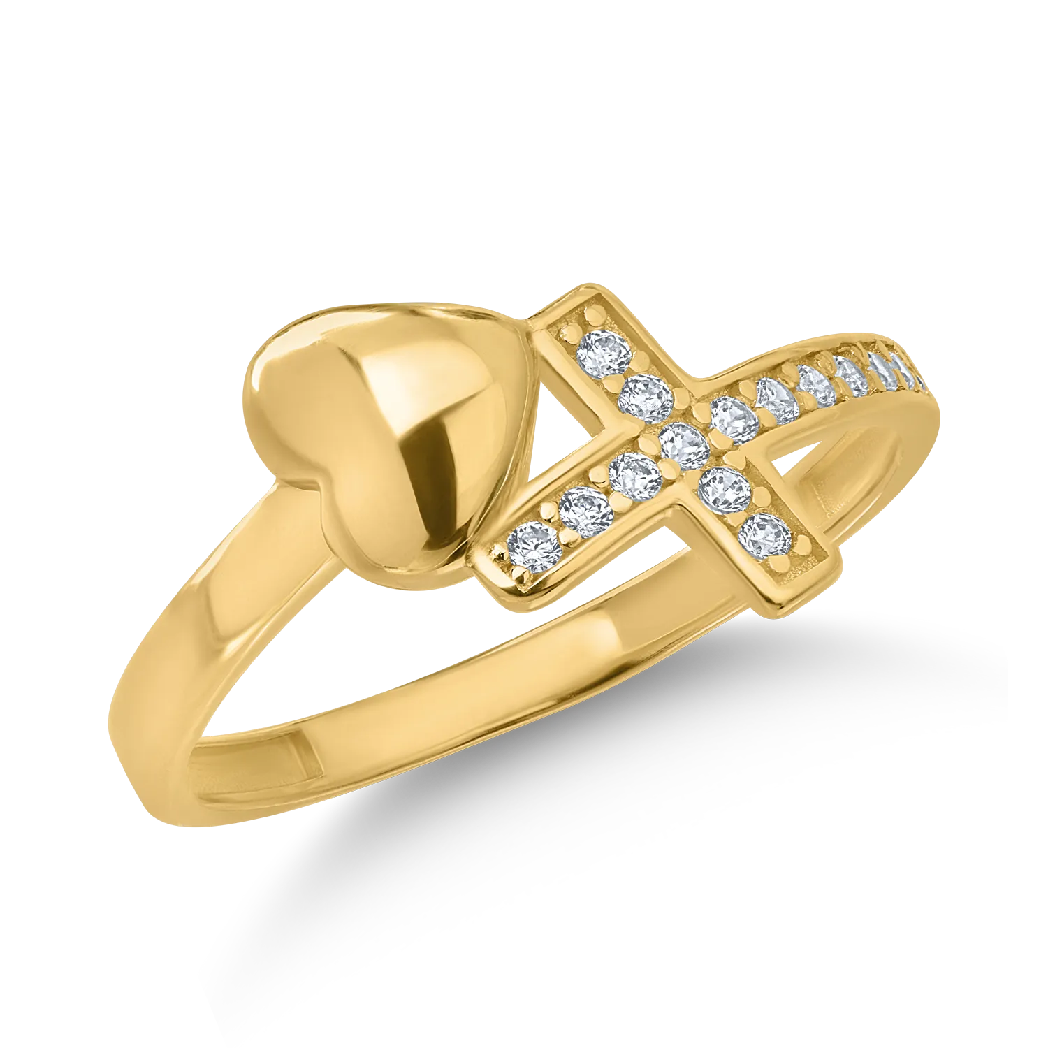 Yellow gold ring