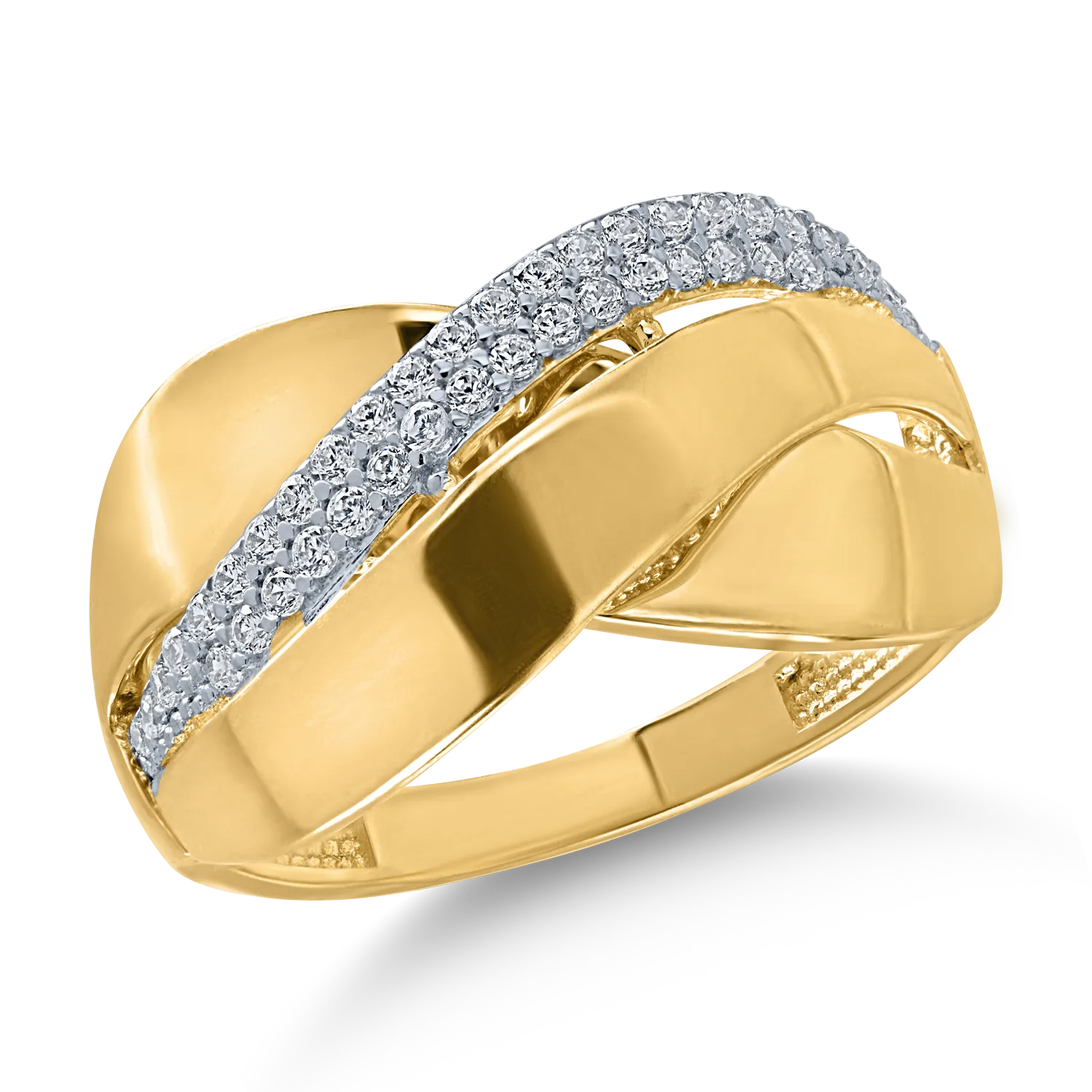 Yellow gold ring