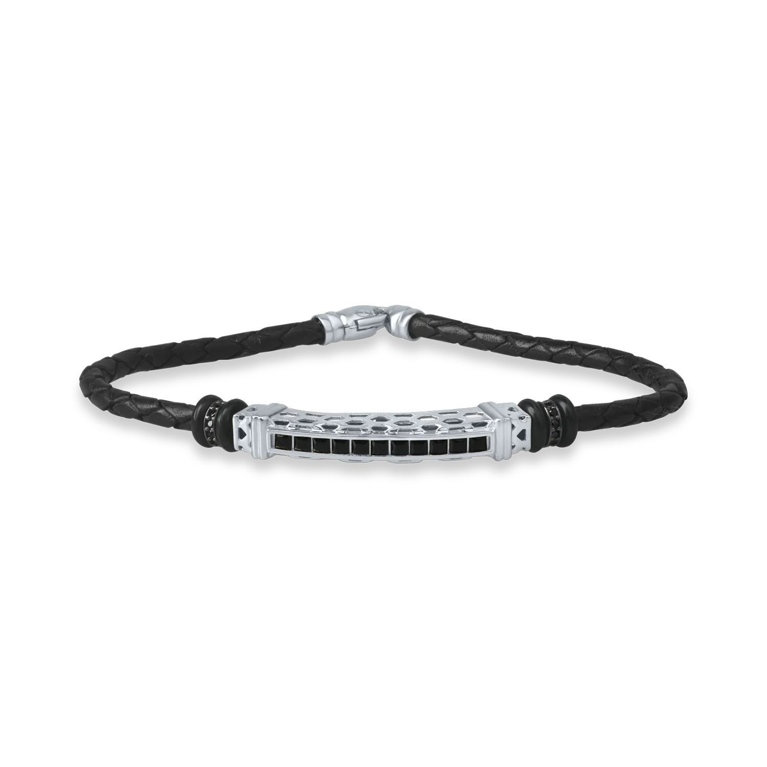 White gold men's bracelet