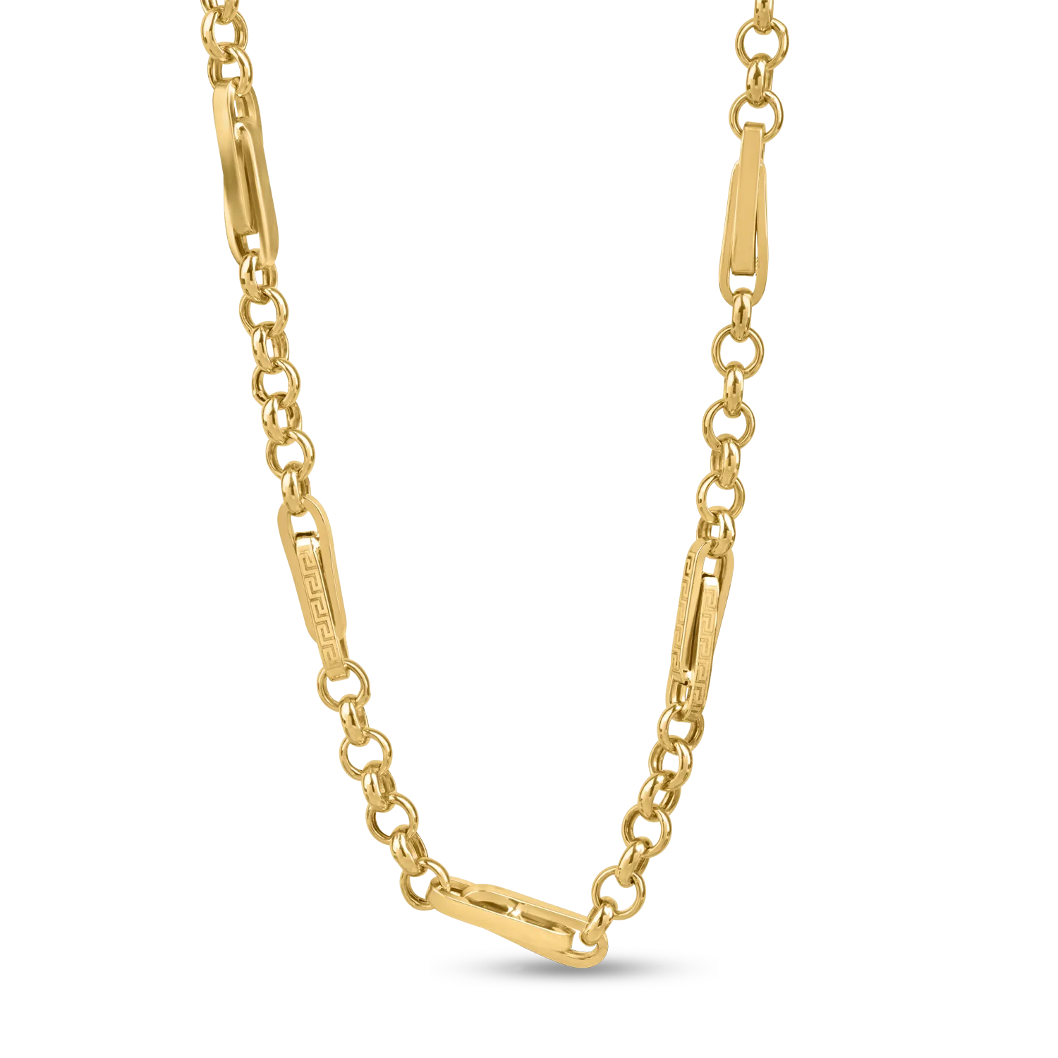 Yellow gold men's chain-161095