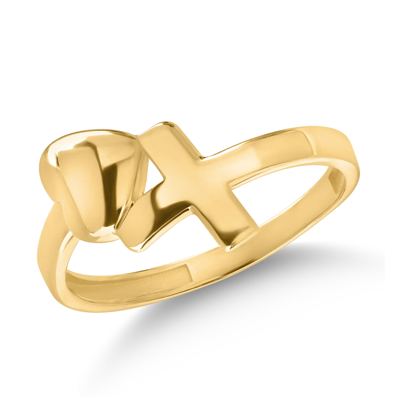 Yellow gold ring