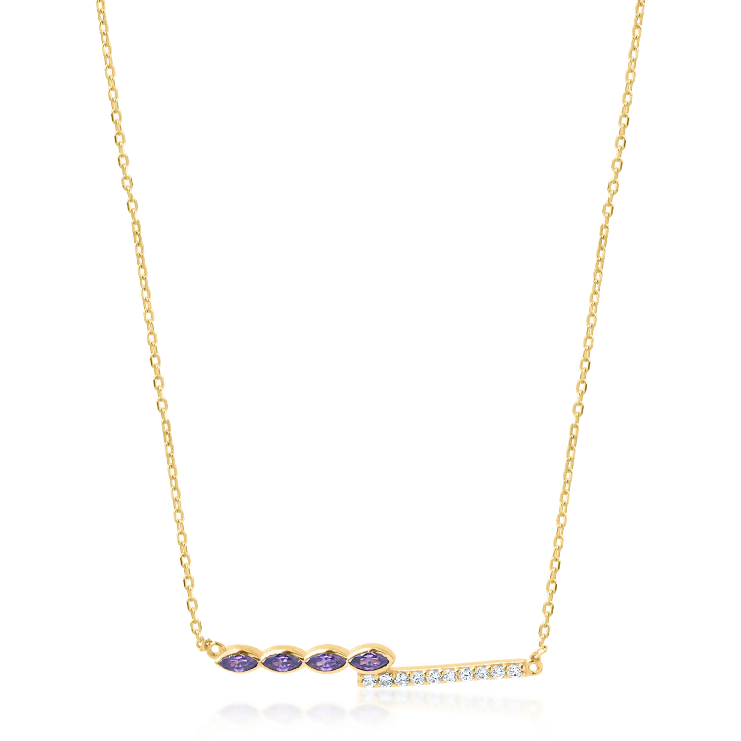 Yellow gold necklace