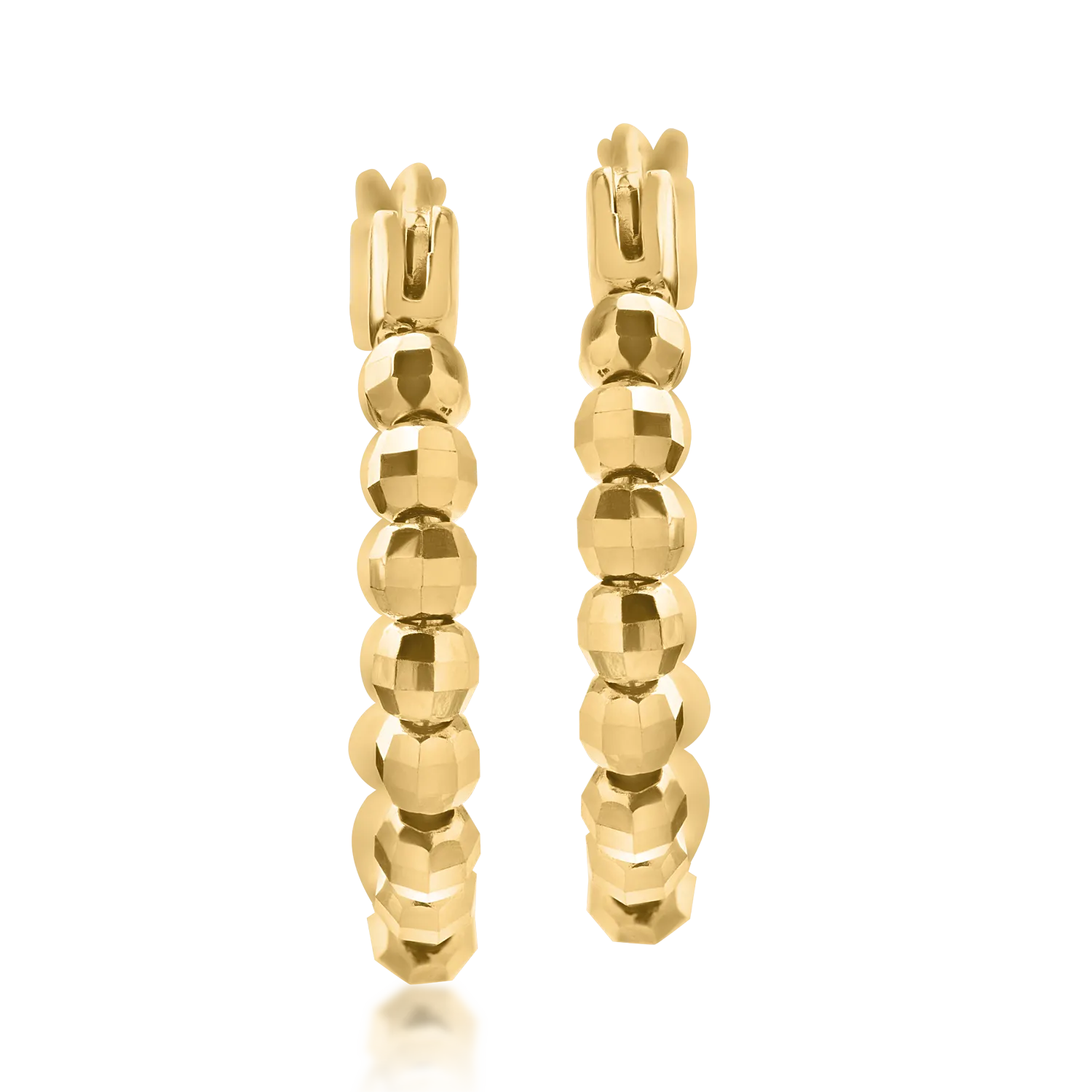 Yellow gold earrings