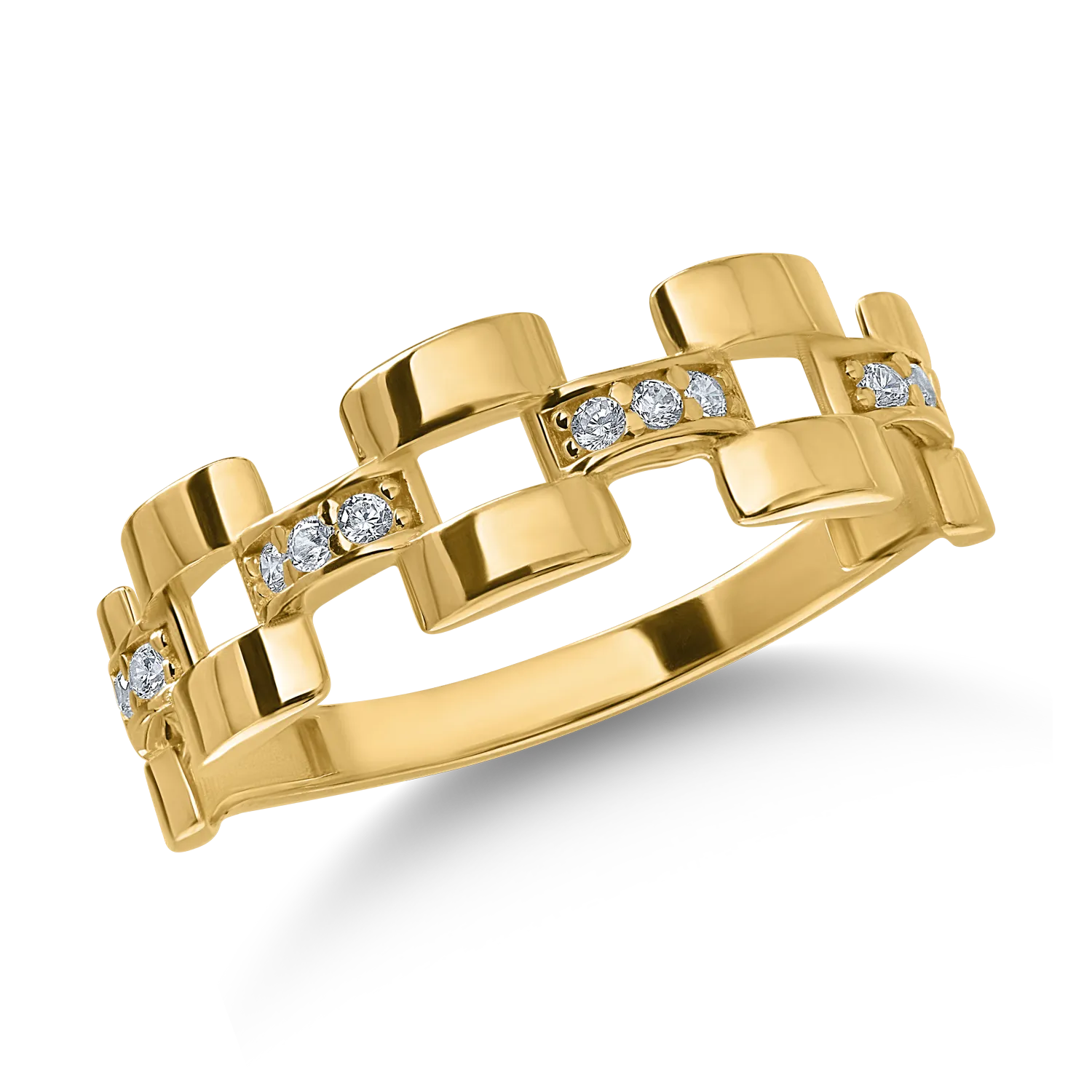 Yellow gold ring