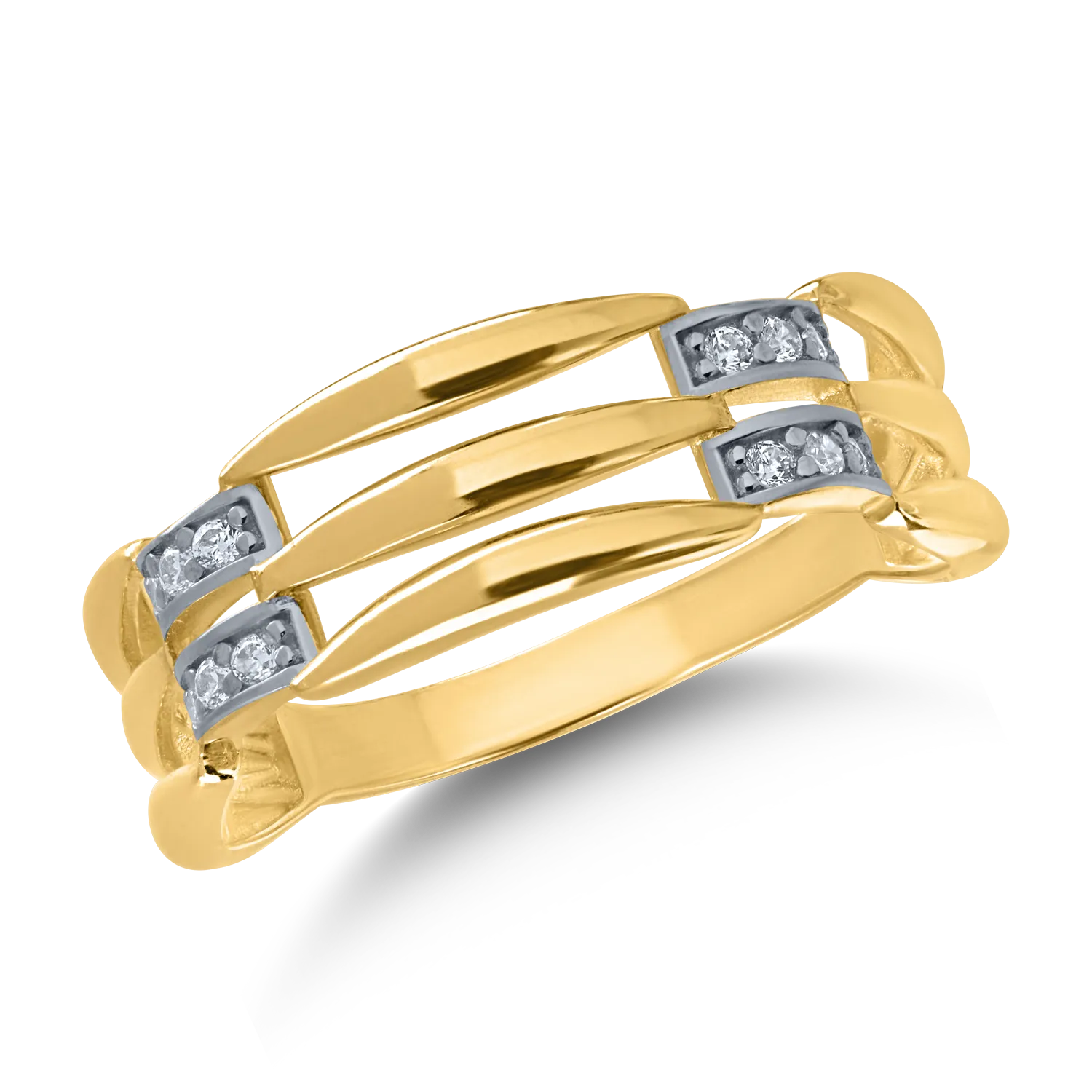 Yellow gold ring