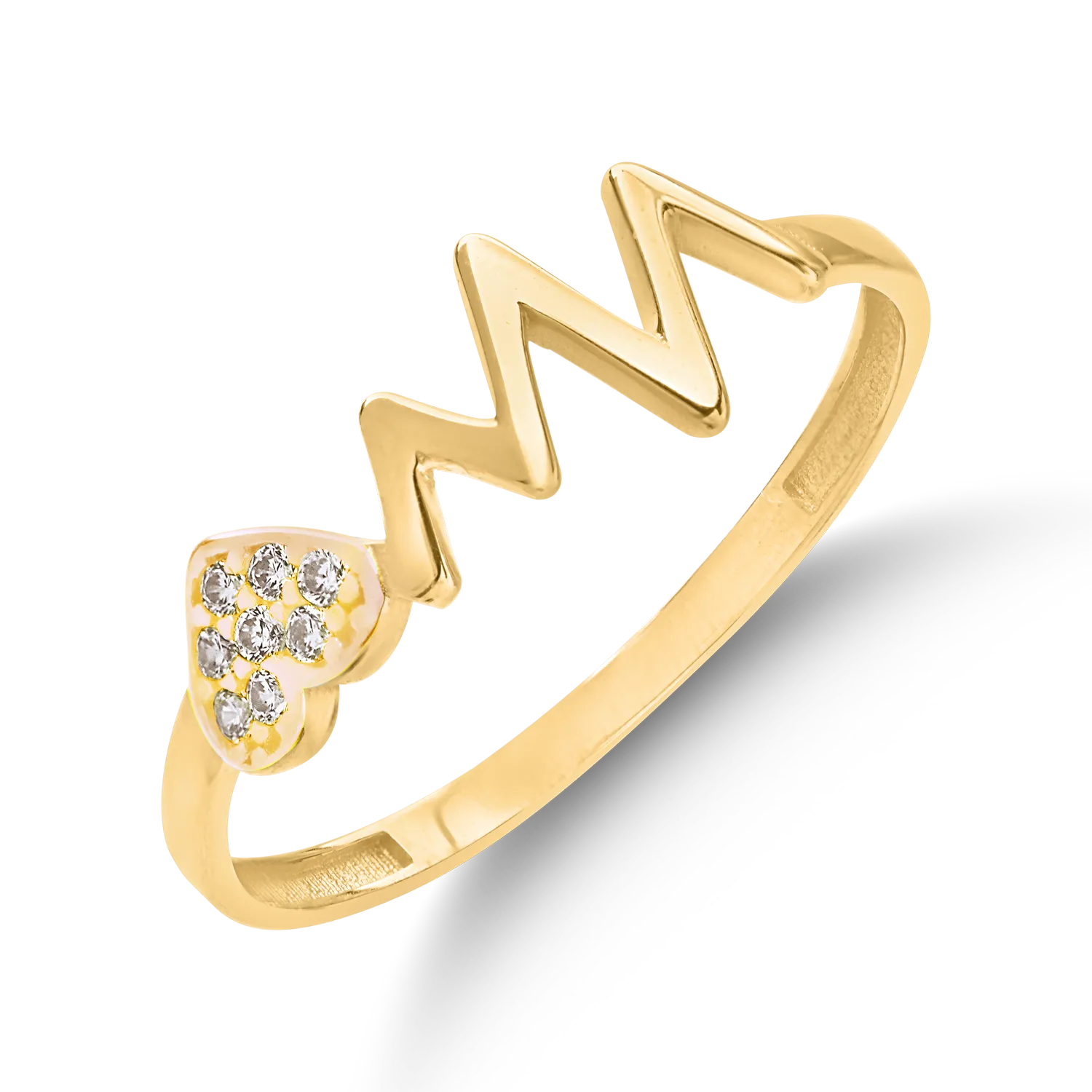 Yellow gold ring