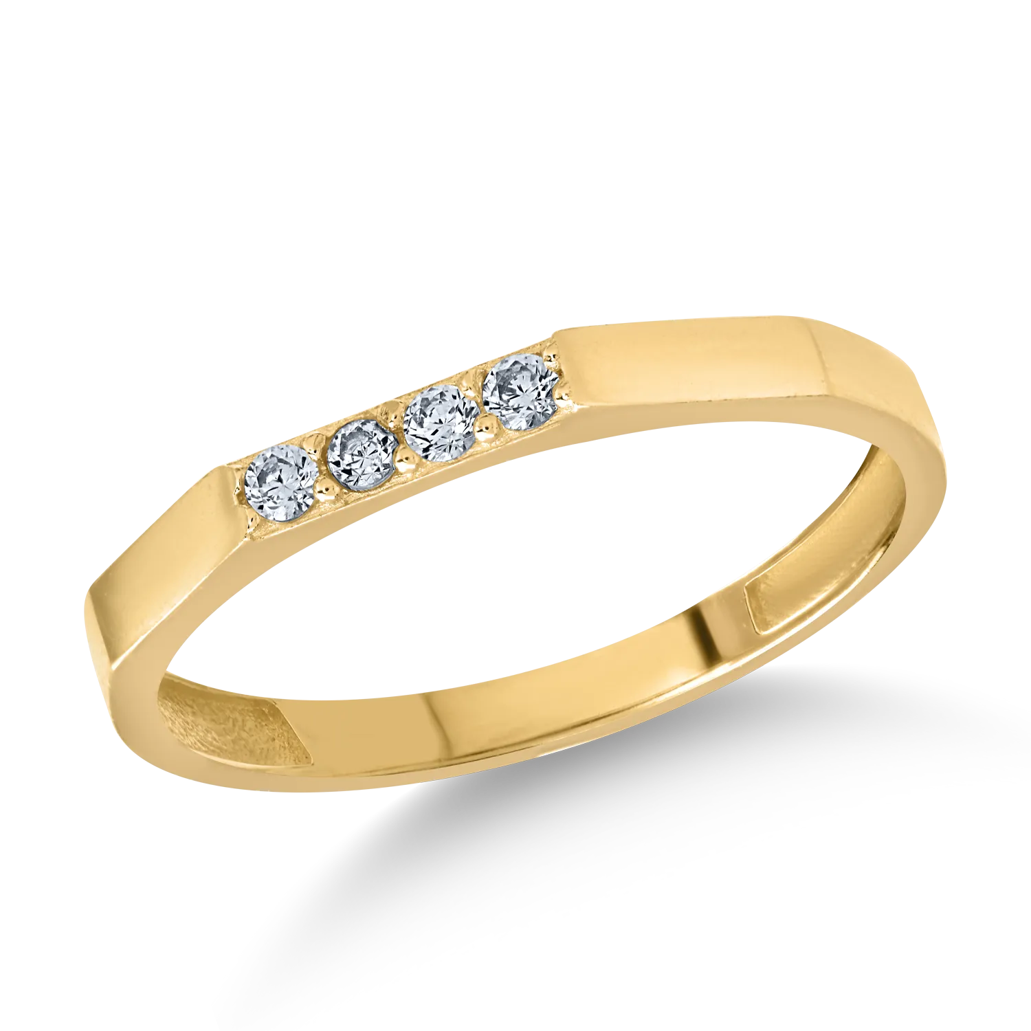 Yellow gold ring