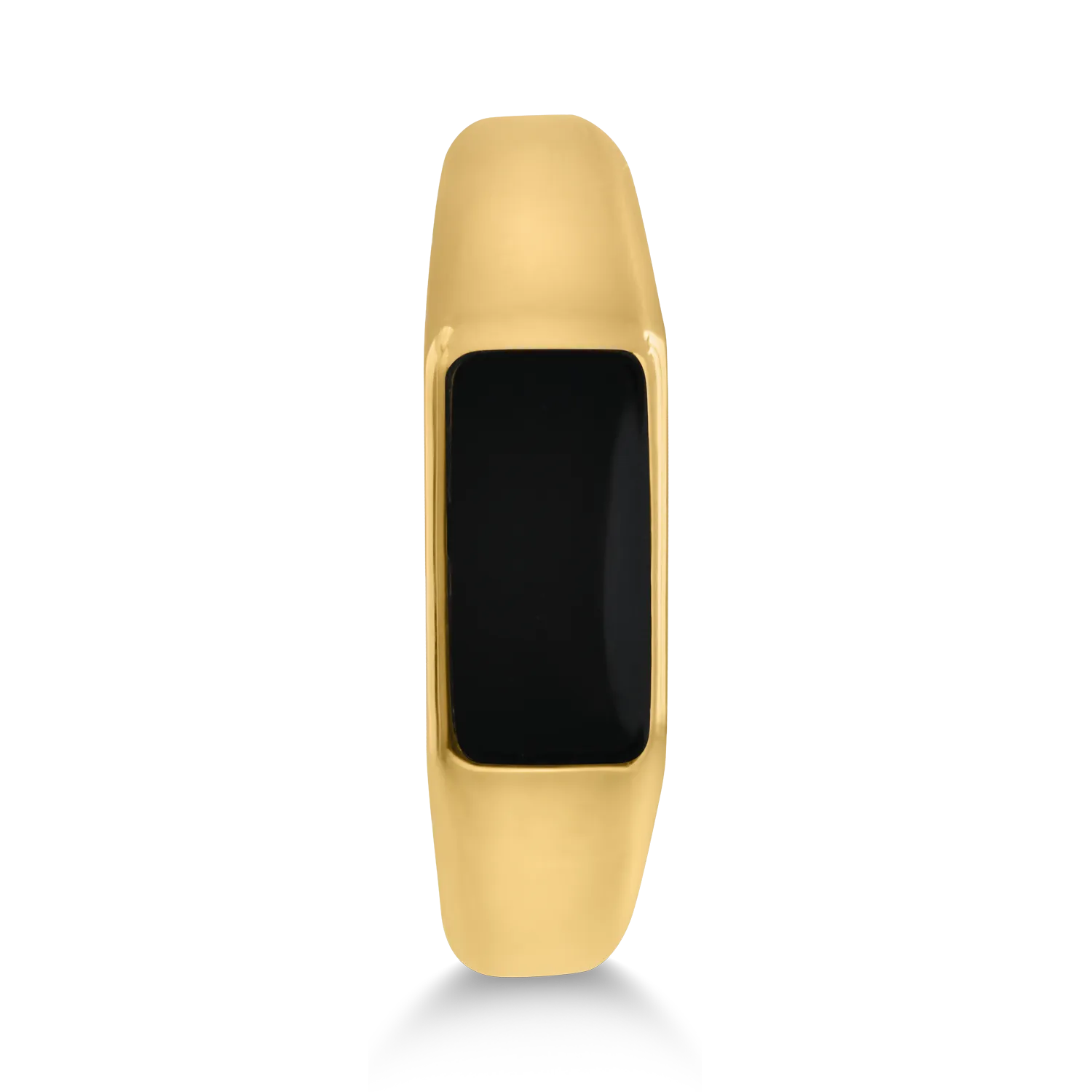 Yellow gold men's ring