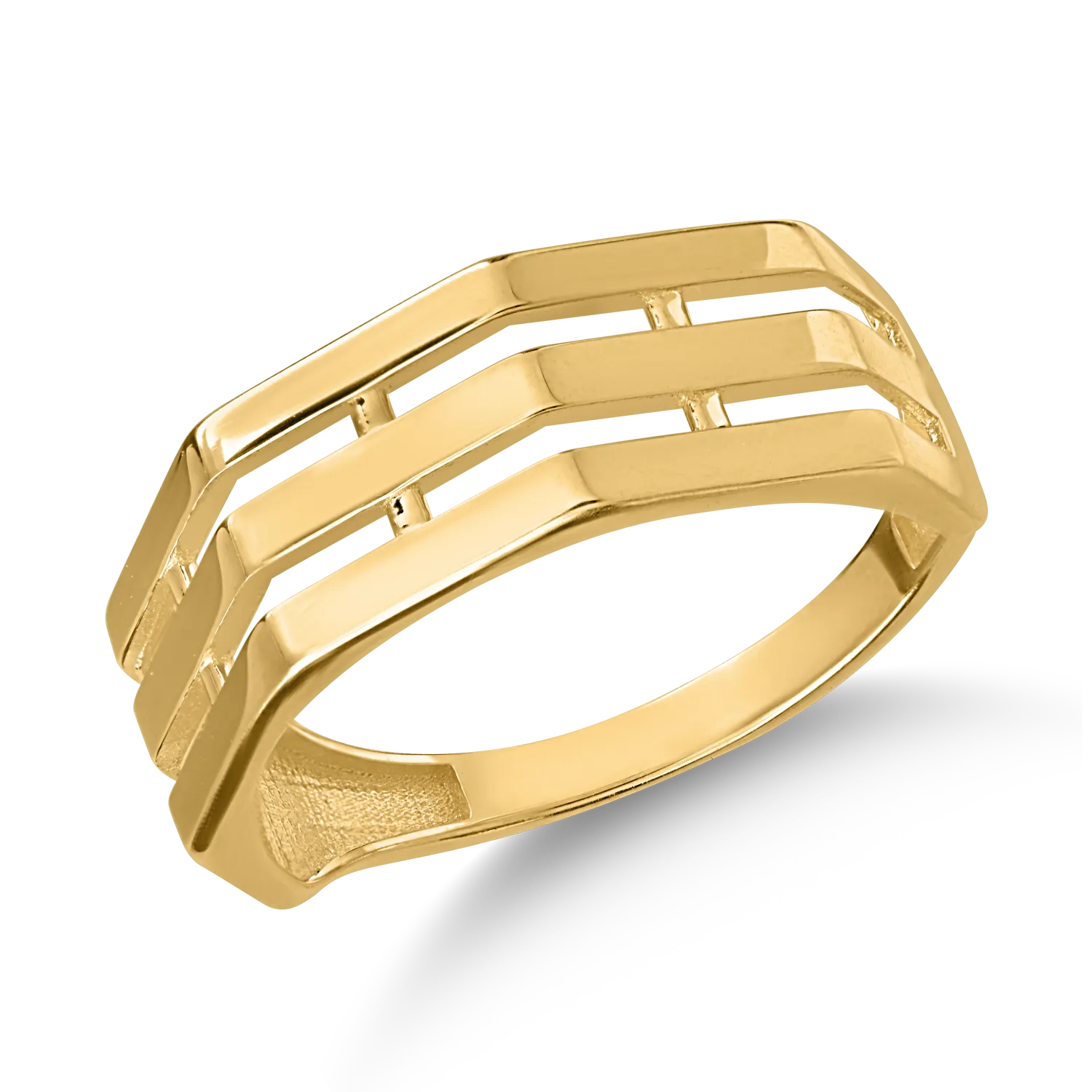 Yellow gold ring