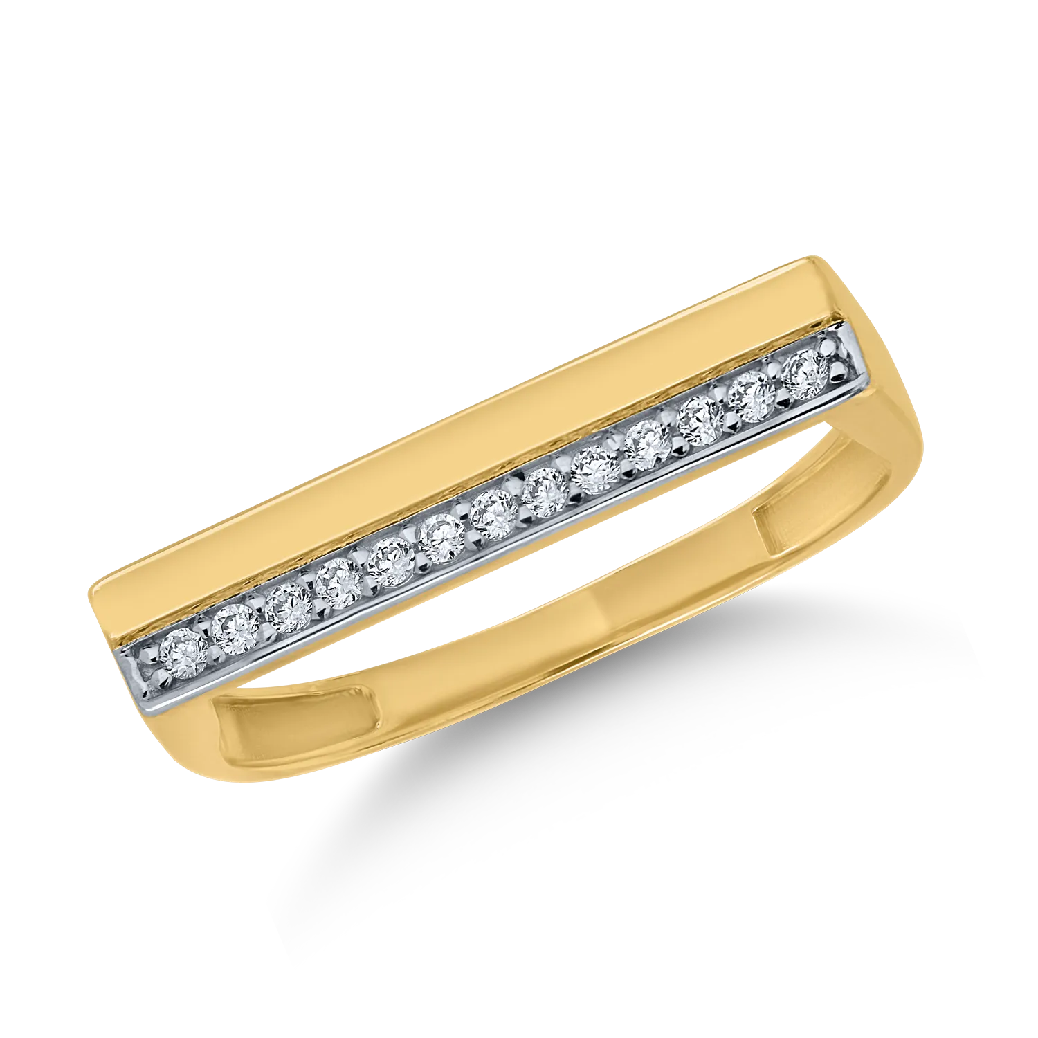 Yellow gold ring