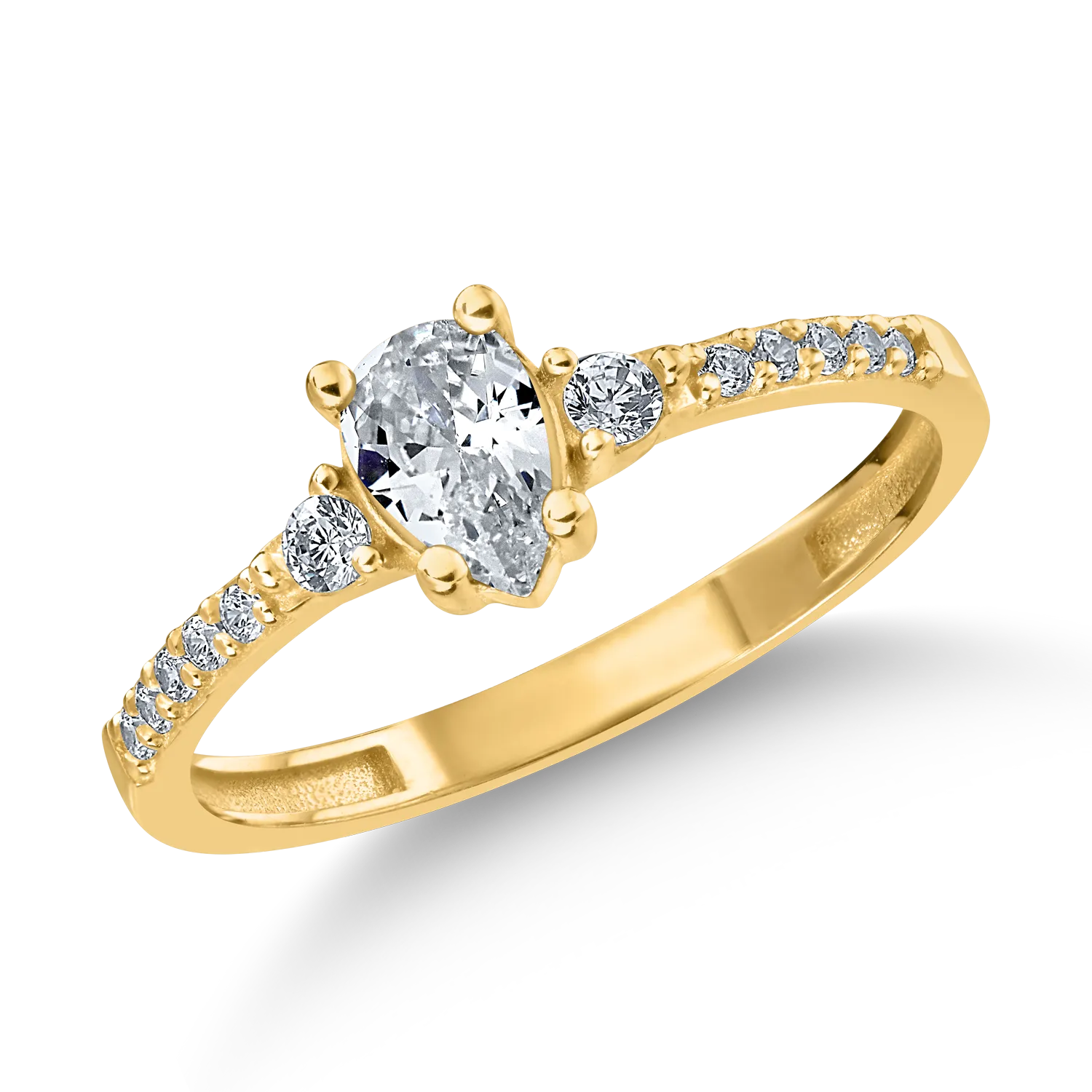 Sárga arany gyűrű