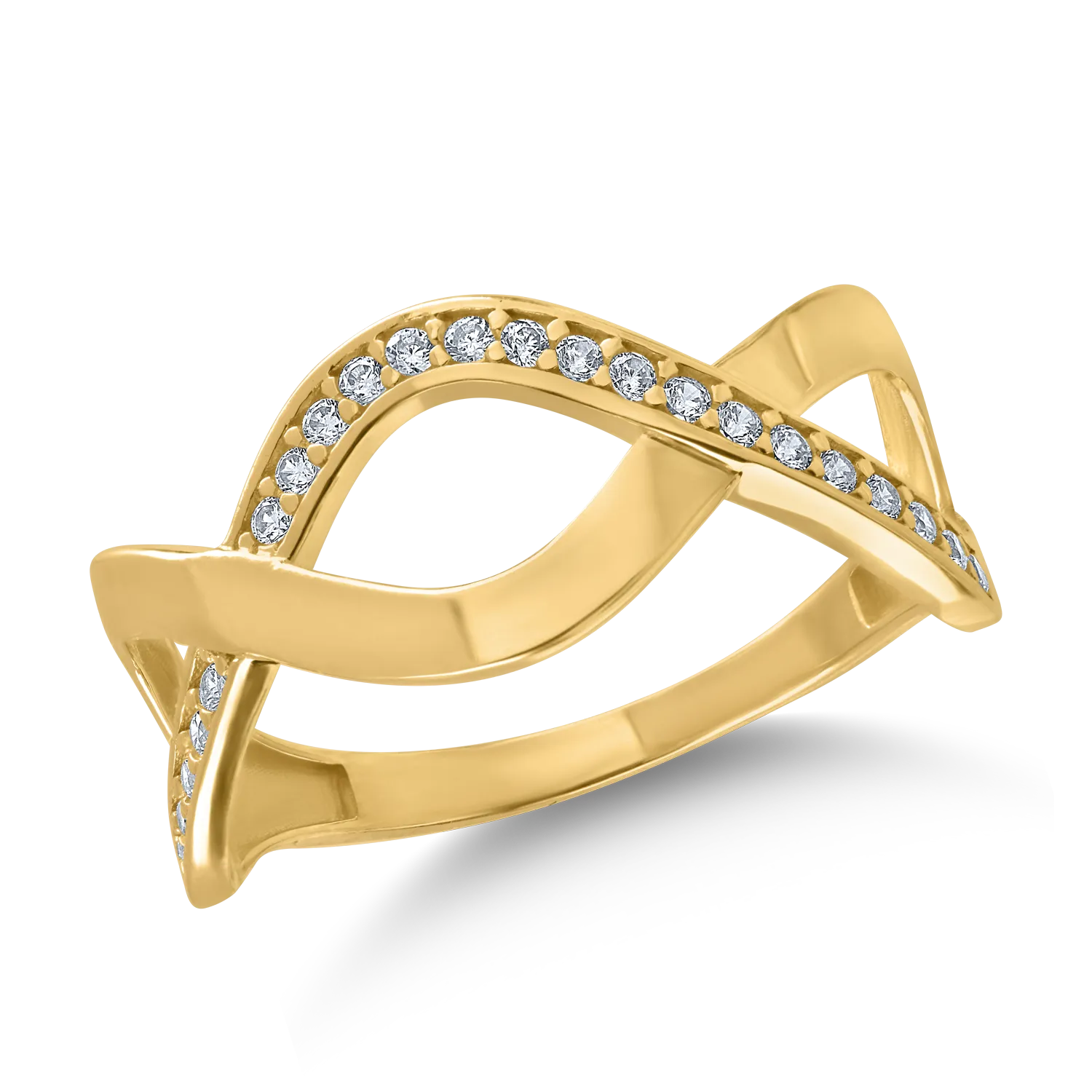 Yellow gold ring