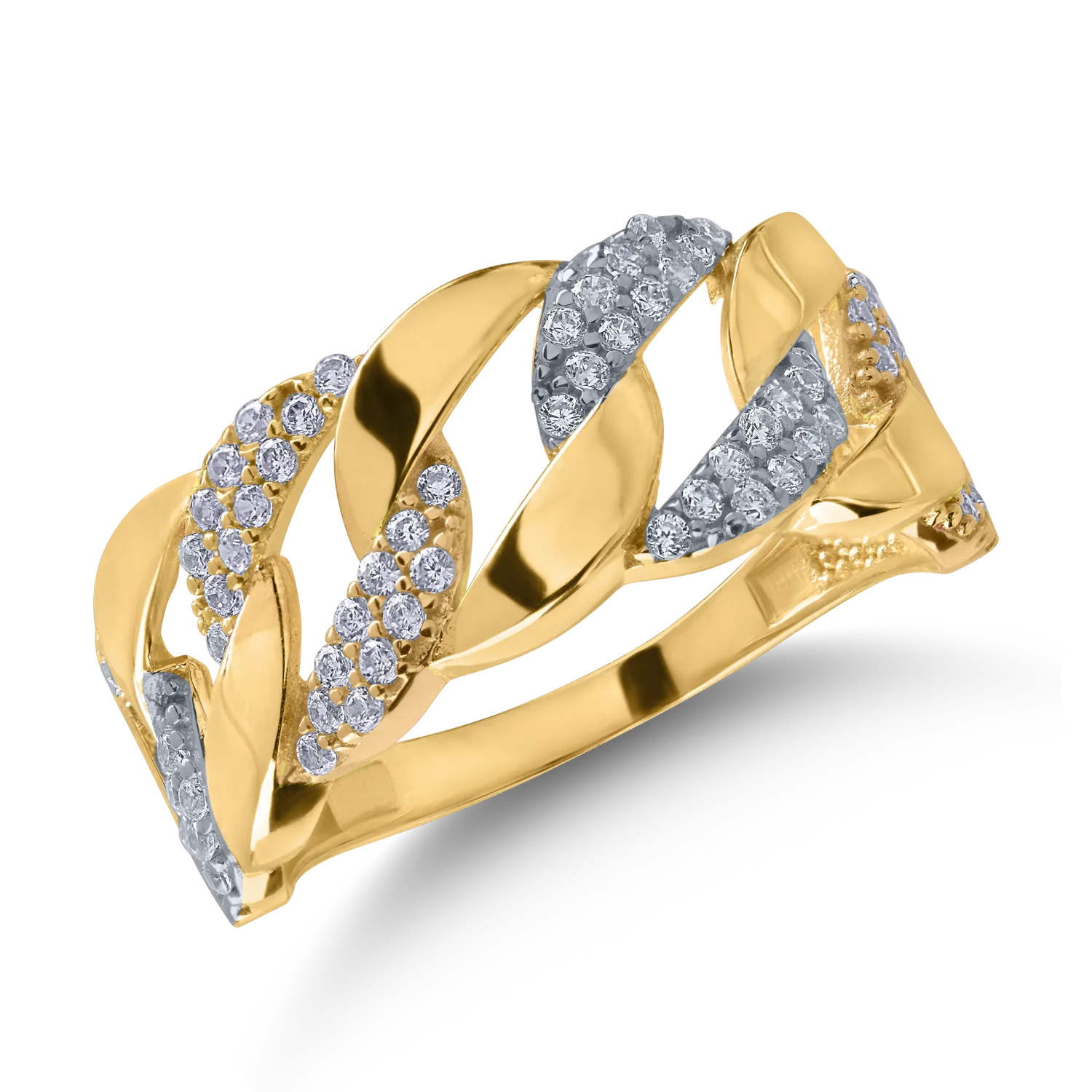 Yellow gold ring