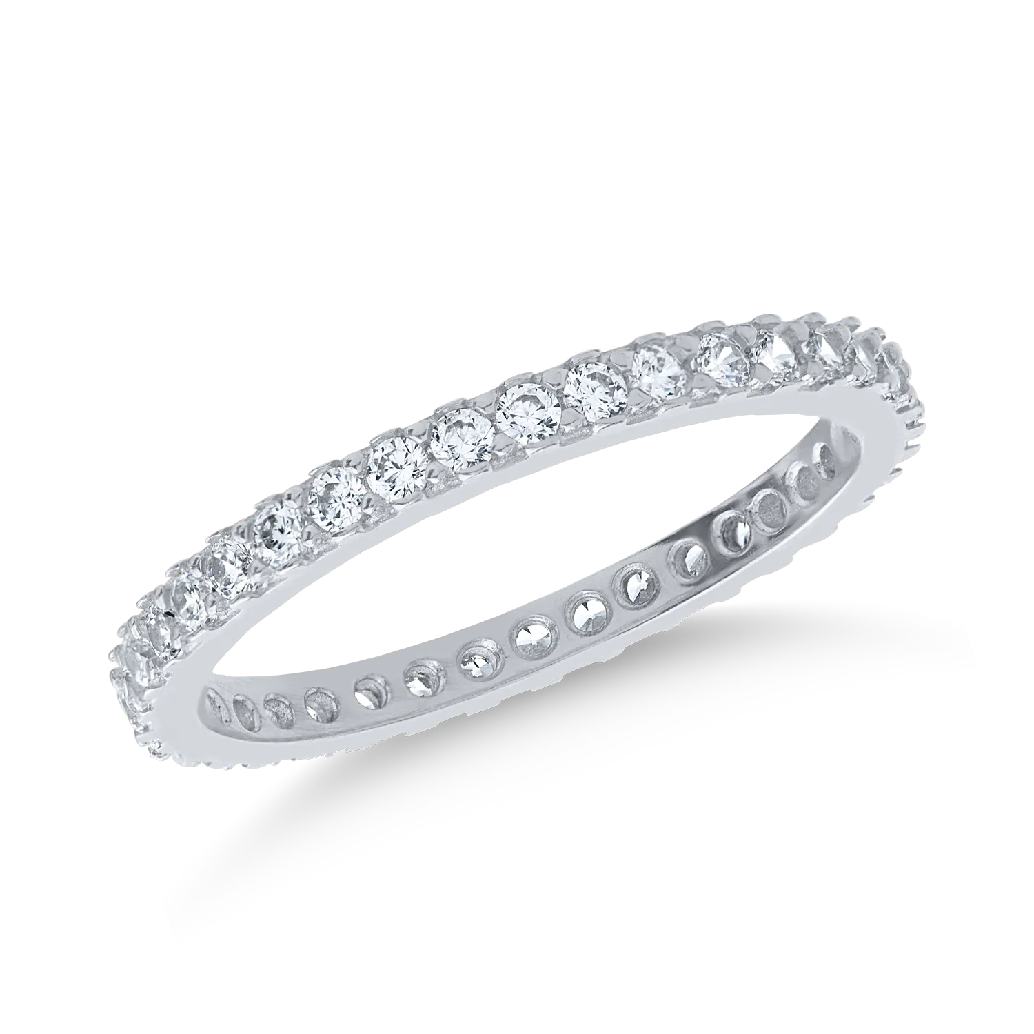 Eternity ring in white gold
