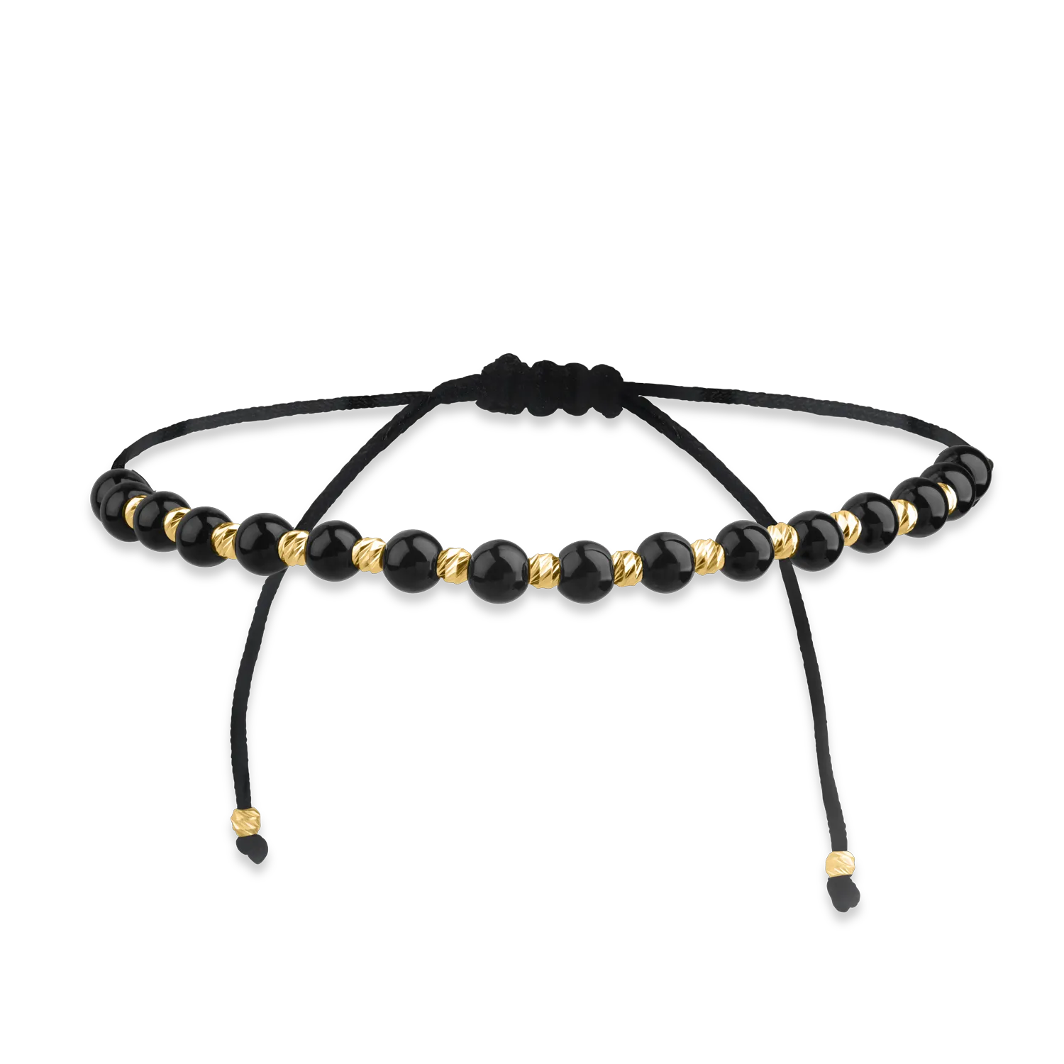 Bratara cu snur din aur galben