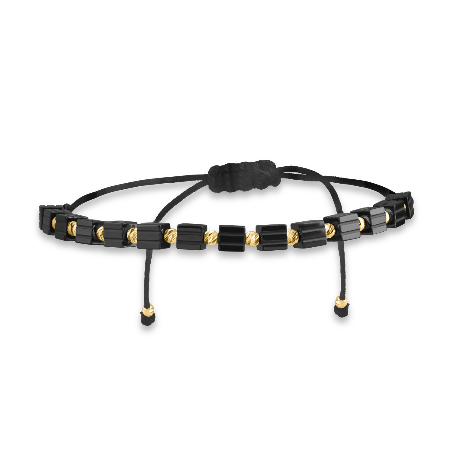 Bratara cu snur din aur galben