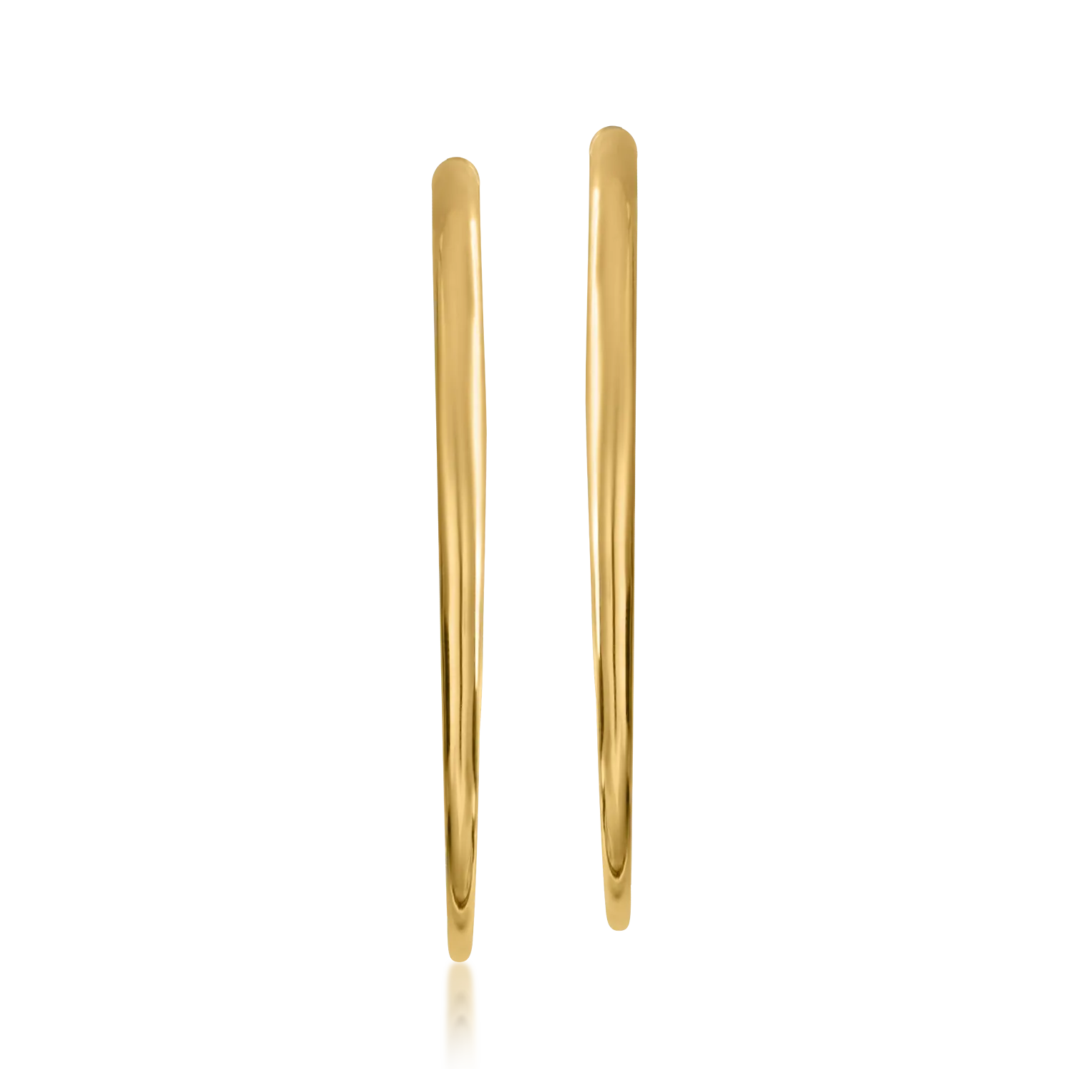 Yellow gold earrings