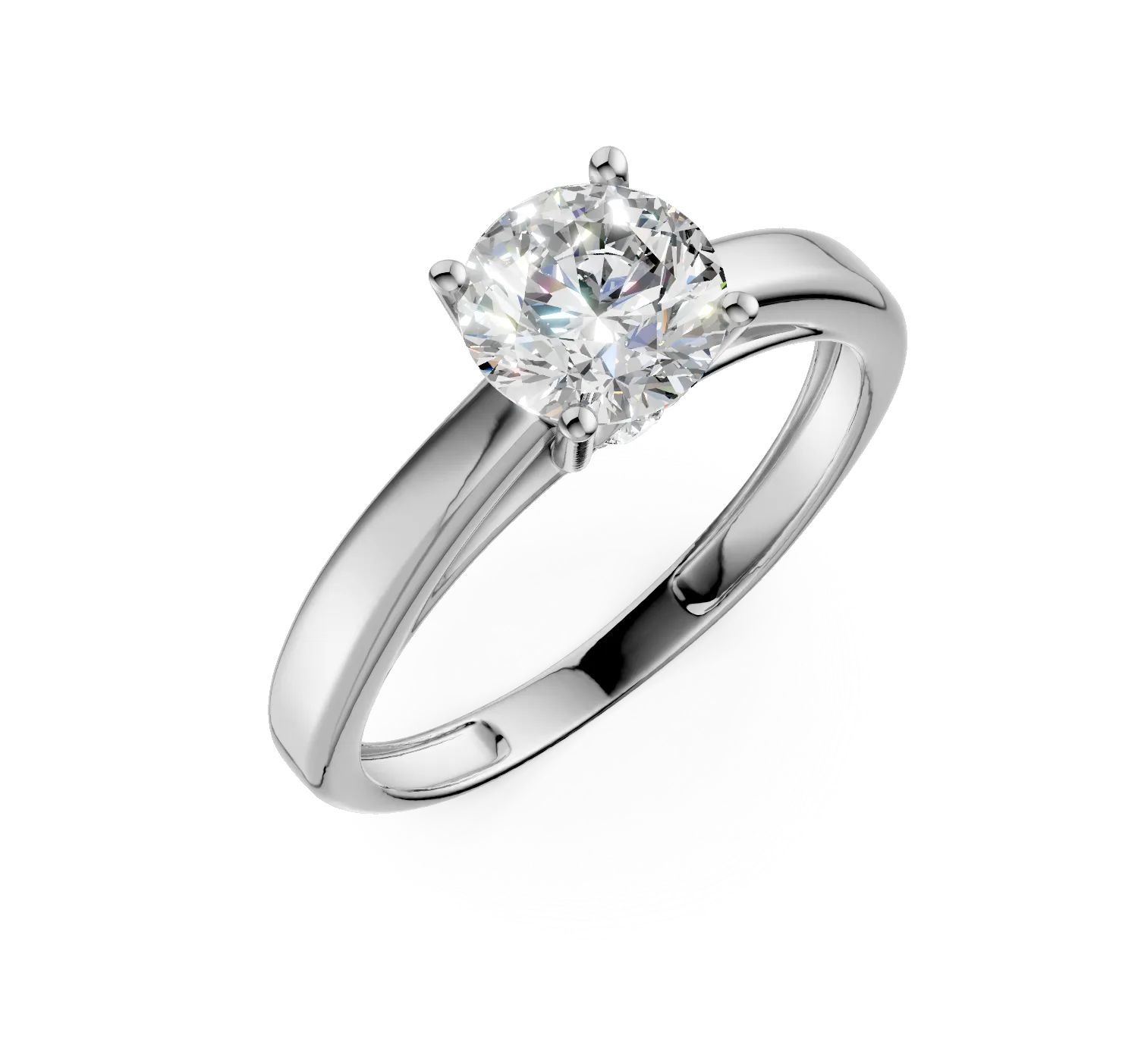 White gold engagement ring-163865