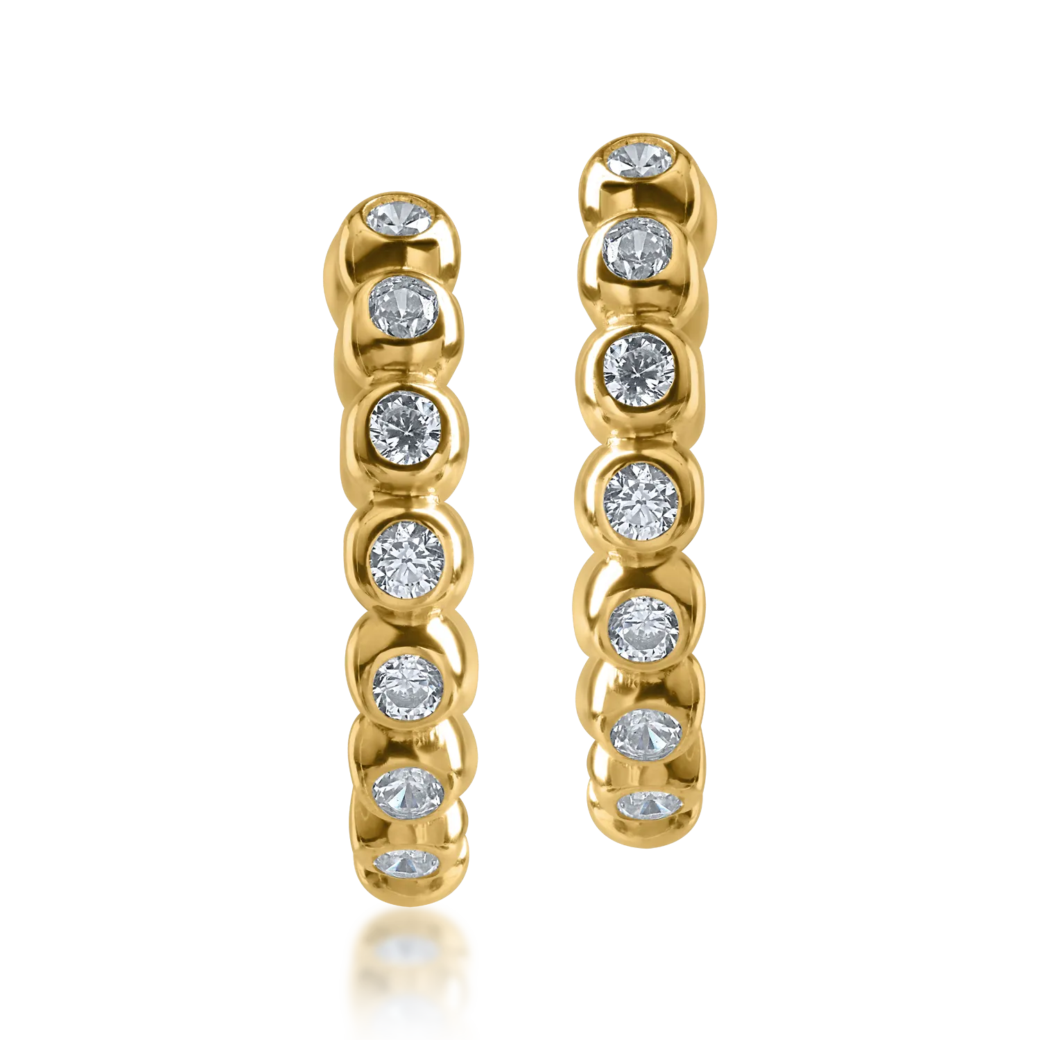 Обеци от жълто злато-161925