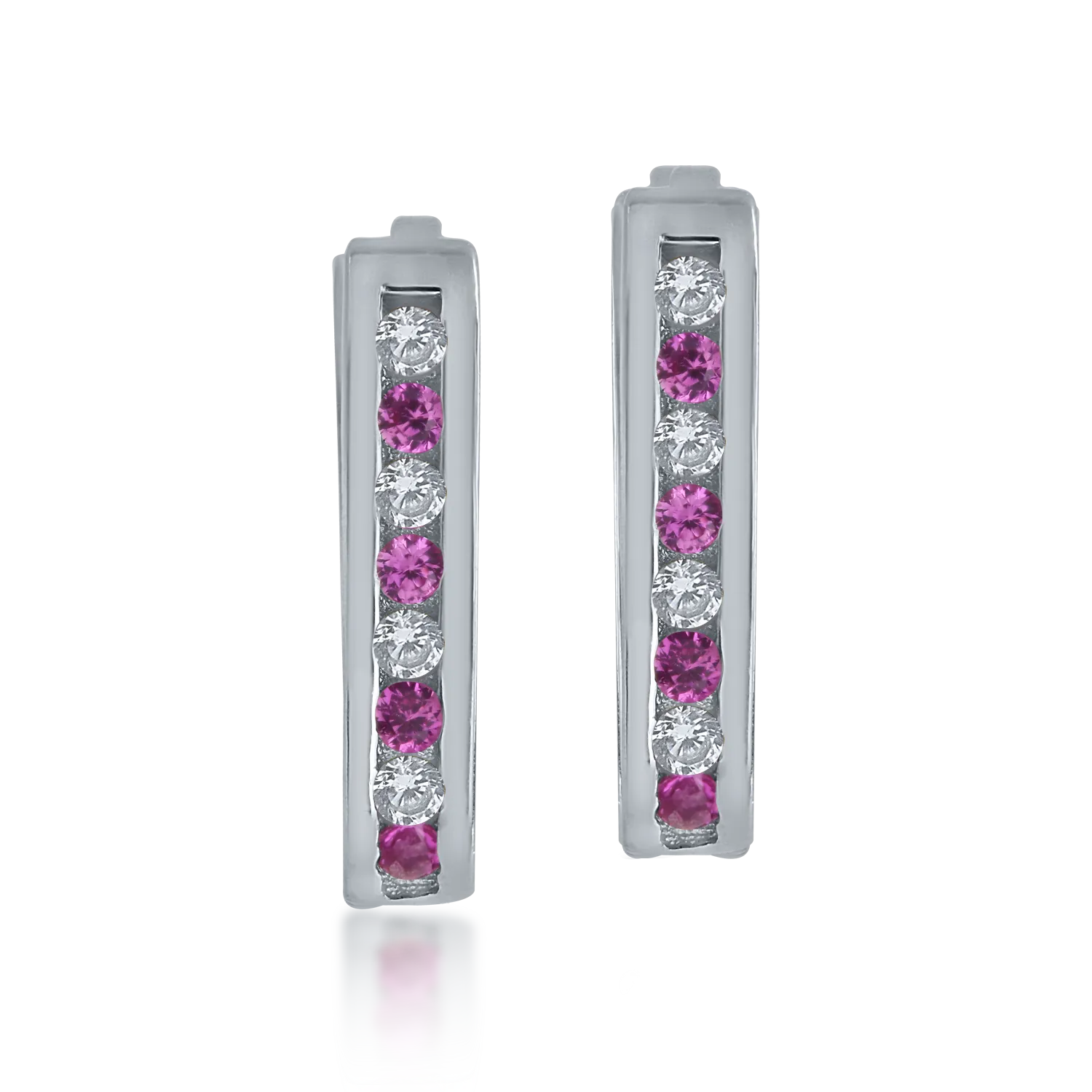 Kolczyki dziecięce z białego złota