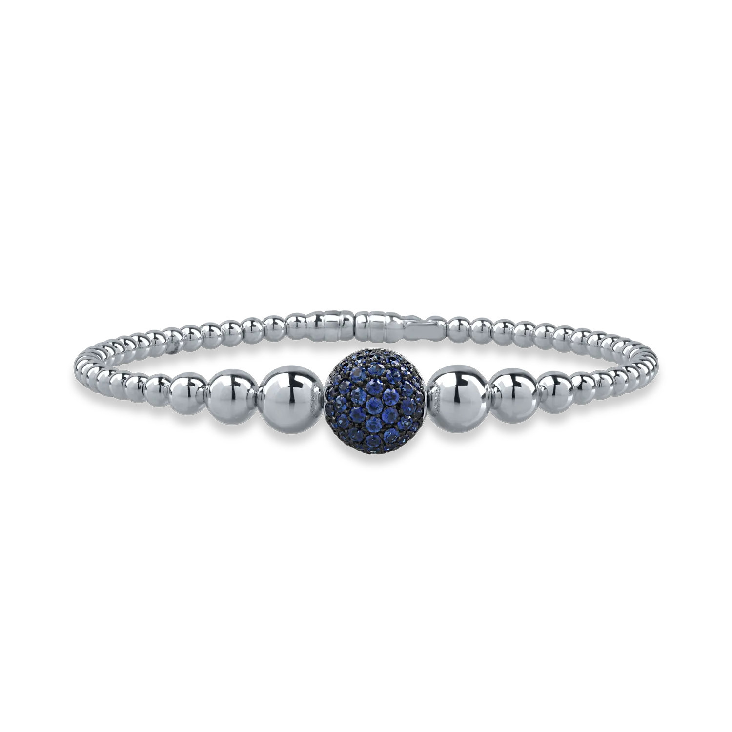 White gold bracelet with 0.93ct sapphires