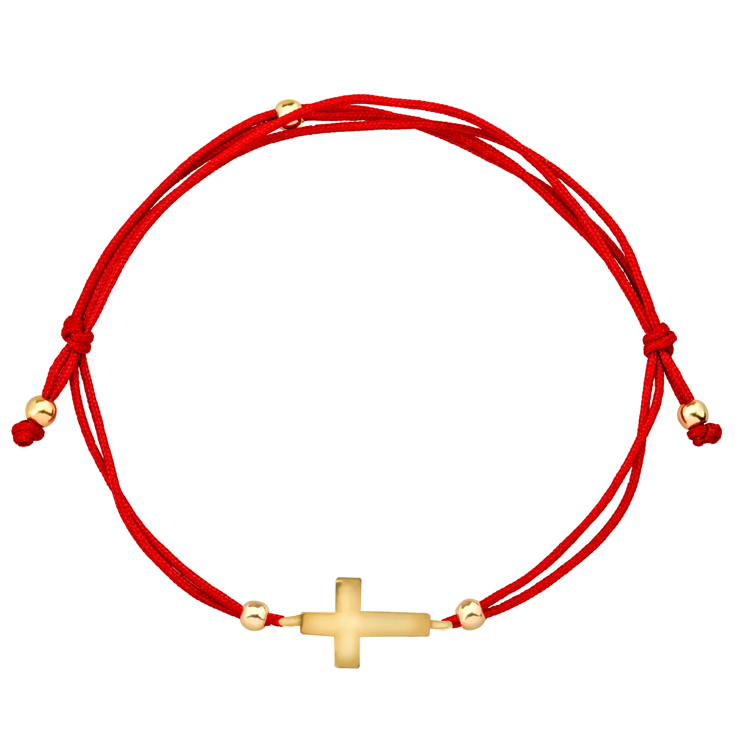 Bratara cu snur din aur galben