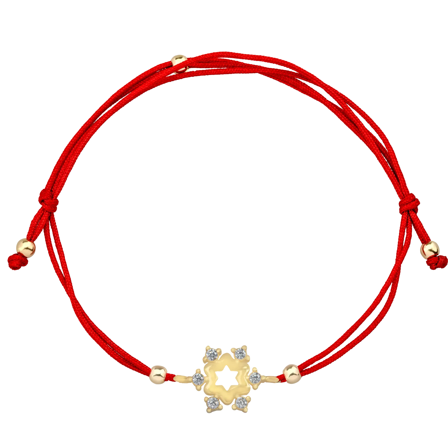 Bratara cu snur din aur galben