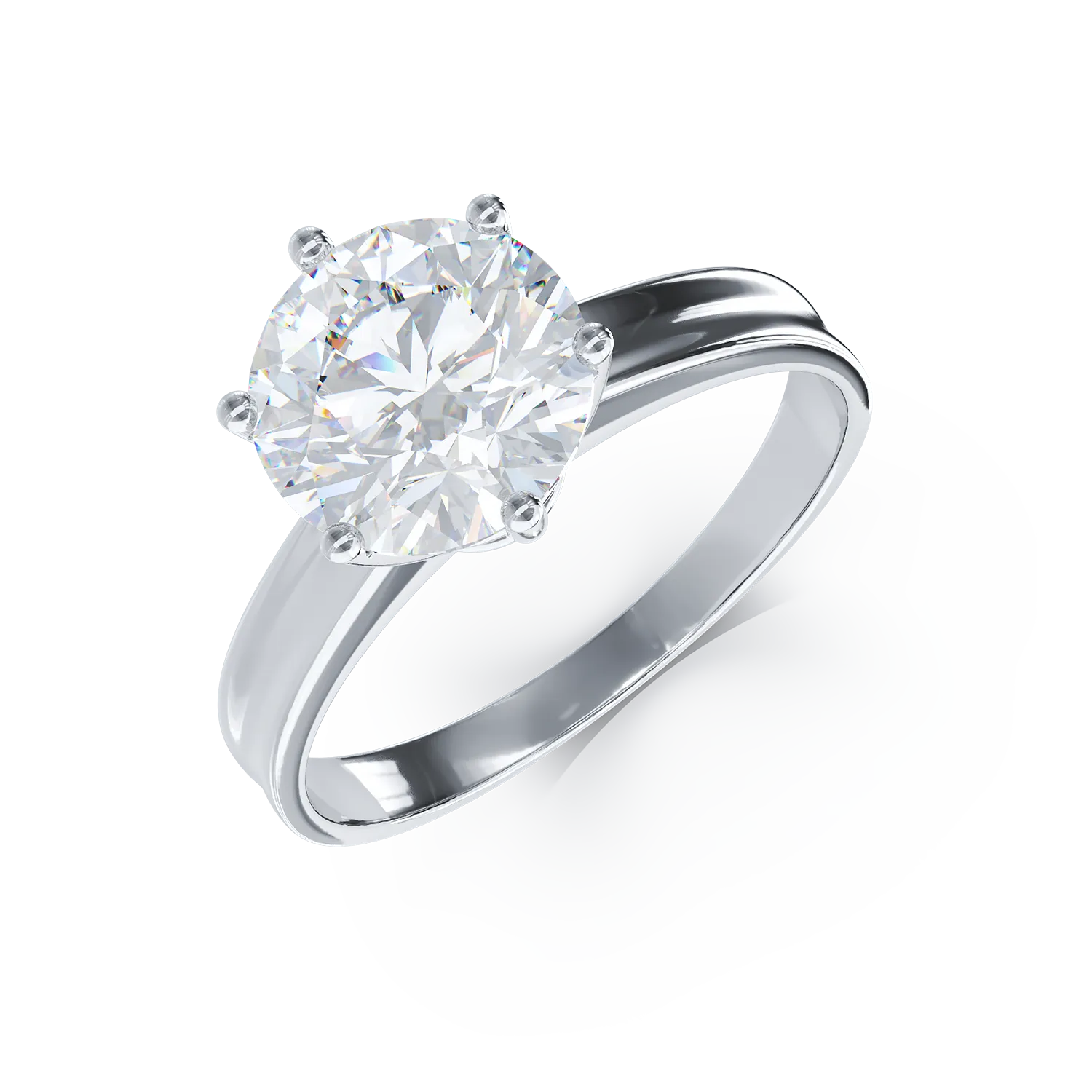 White gold engagement ring
