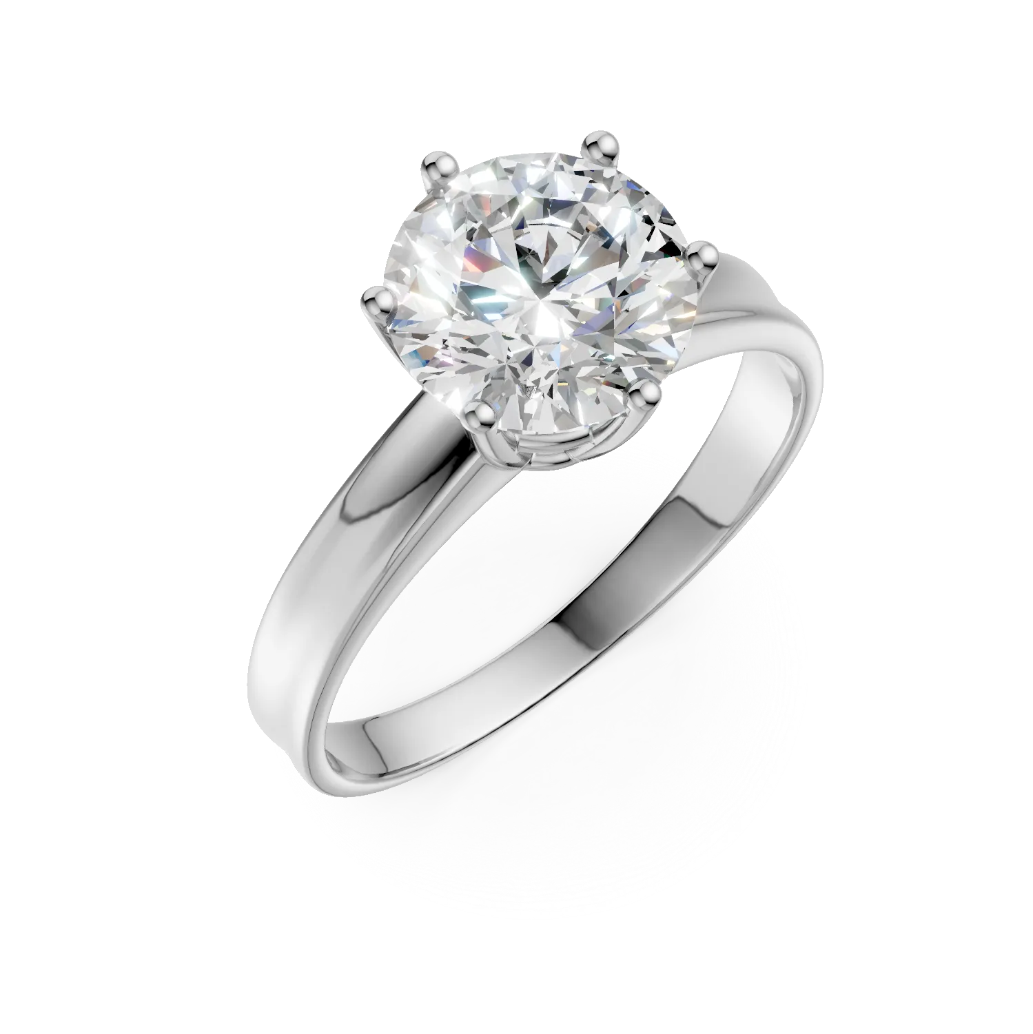 White gold engagement ring