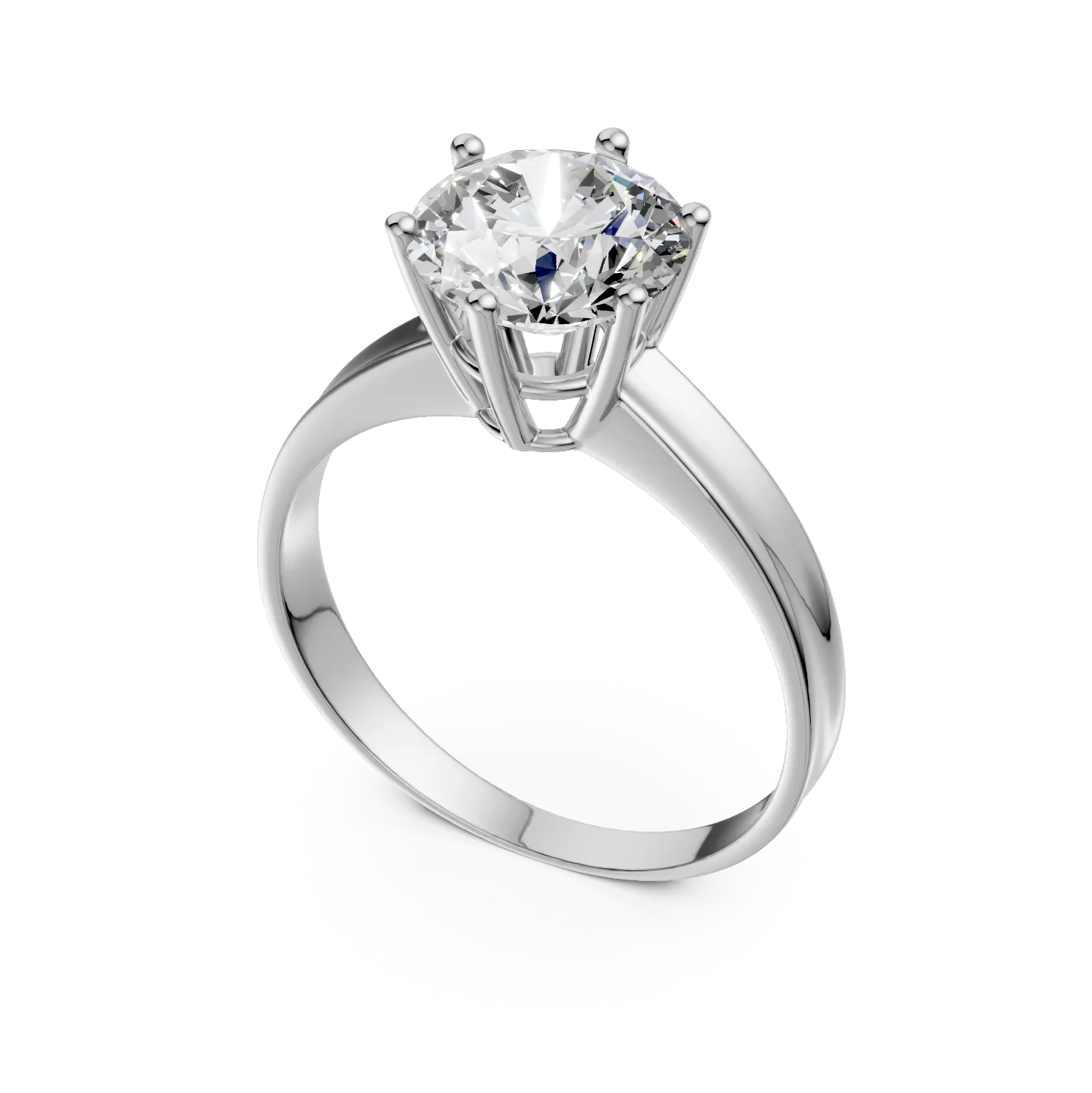 White gold engagement ring