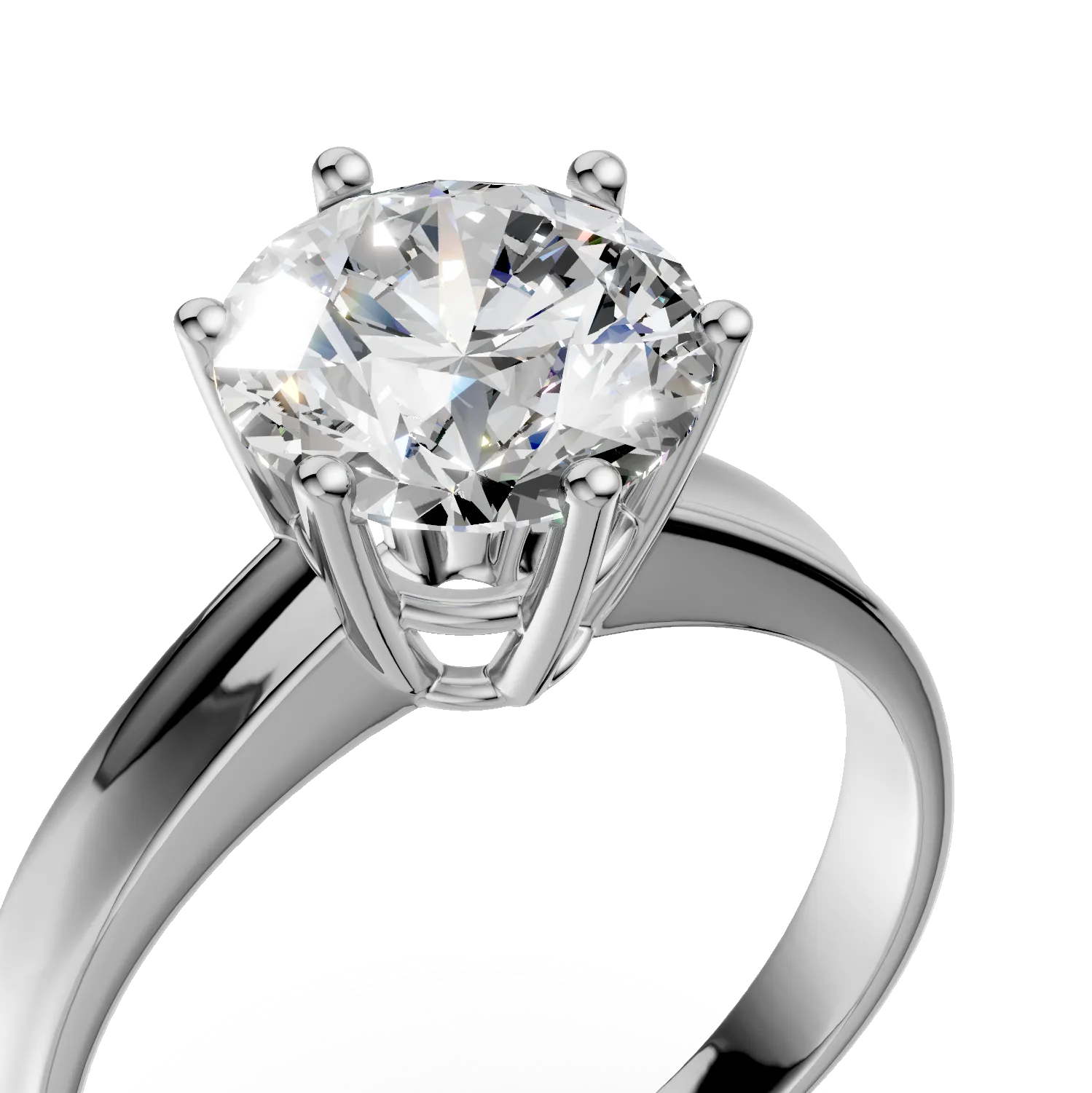 White gold engagement ring