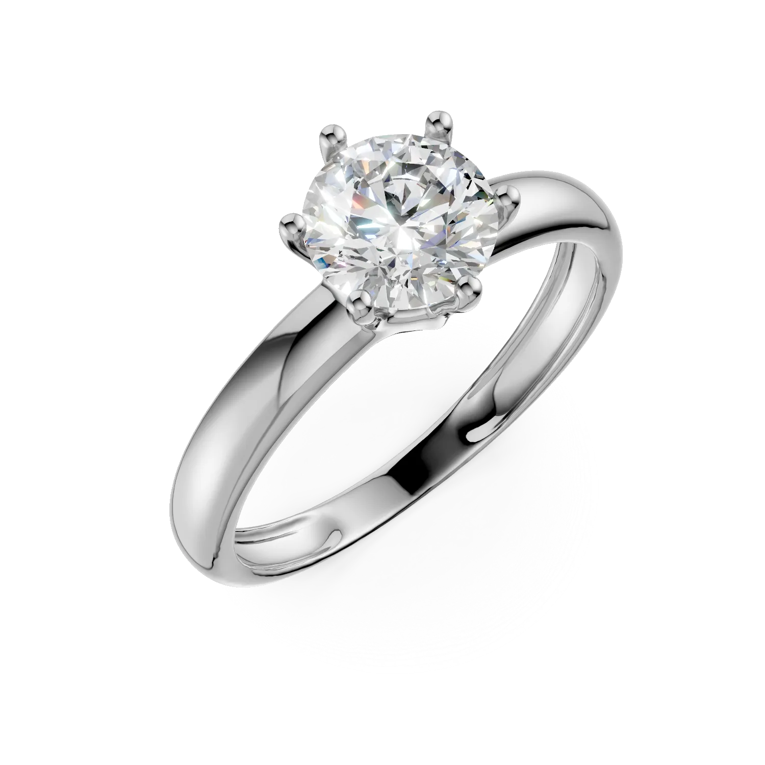 White gold engagement ring