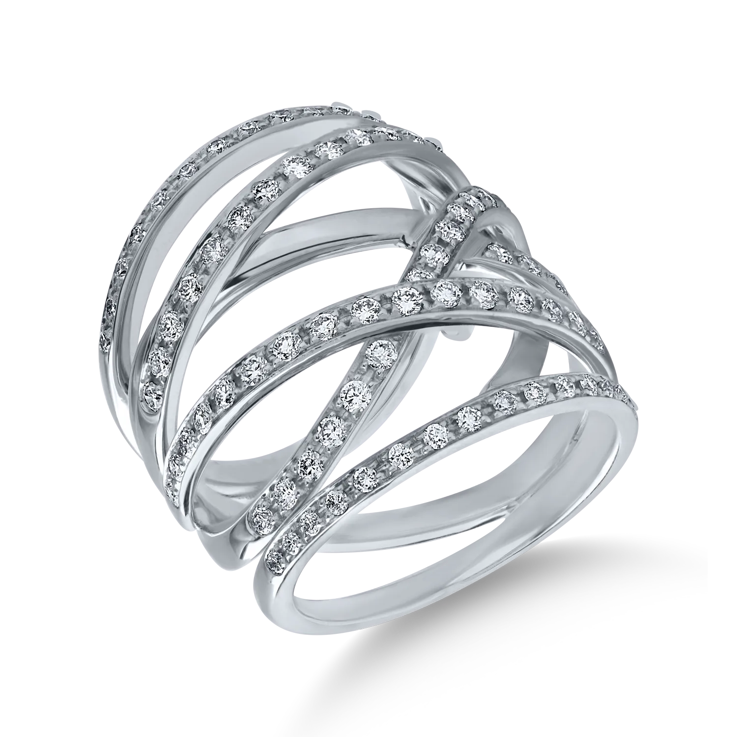 Teilor Inel din aur alb cu diamante de 1ct