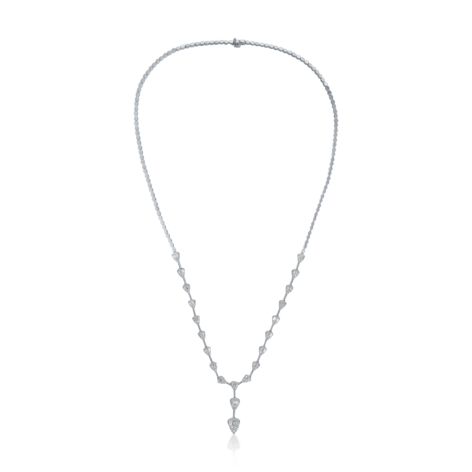 White gold necklace with 1.23ct diamonds