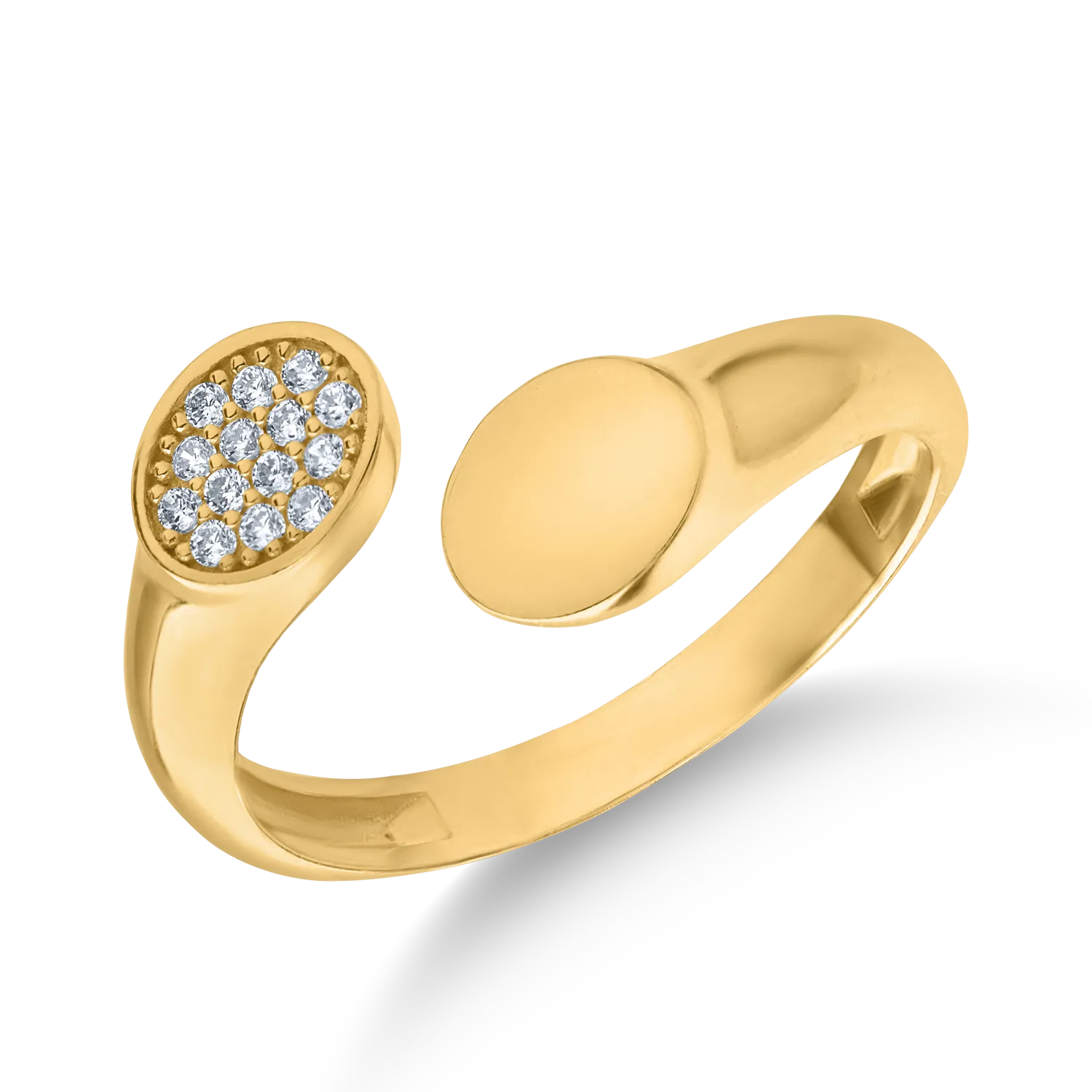 Yellow gold ring