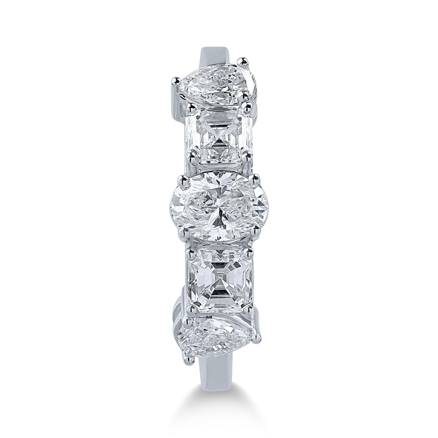 Inel din aur alb cu diamante de 1.58ct - imagine 2