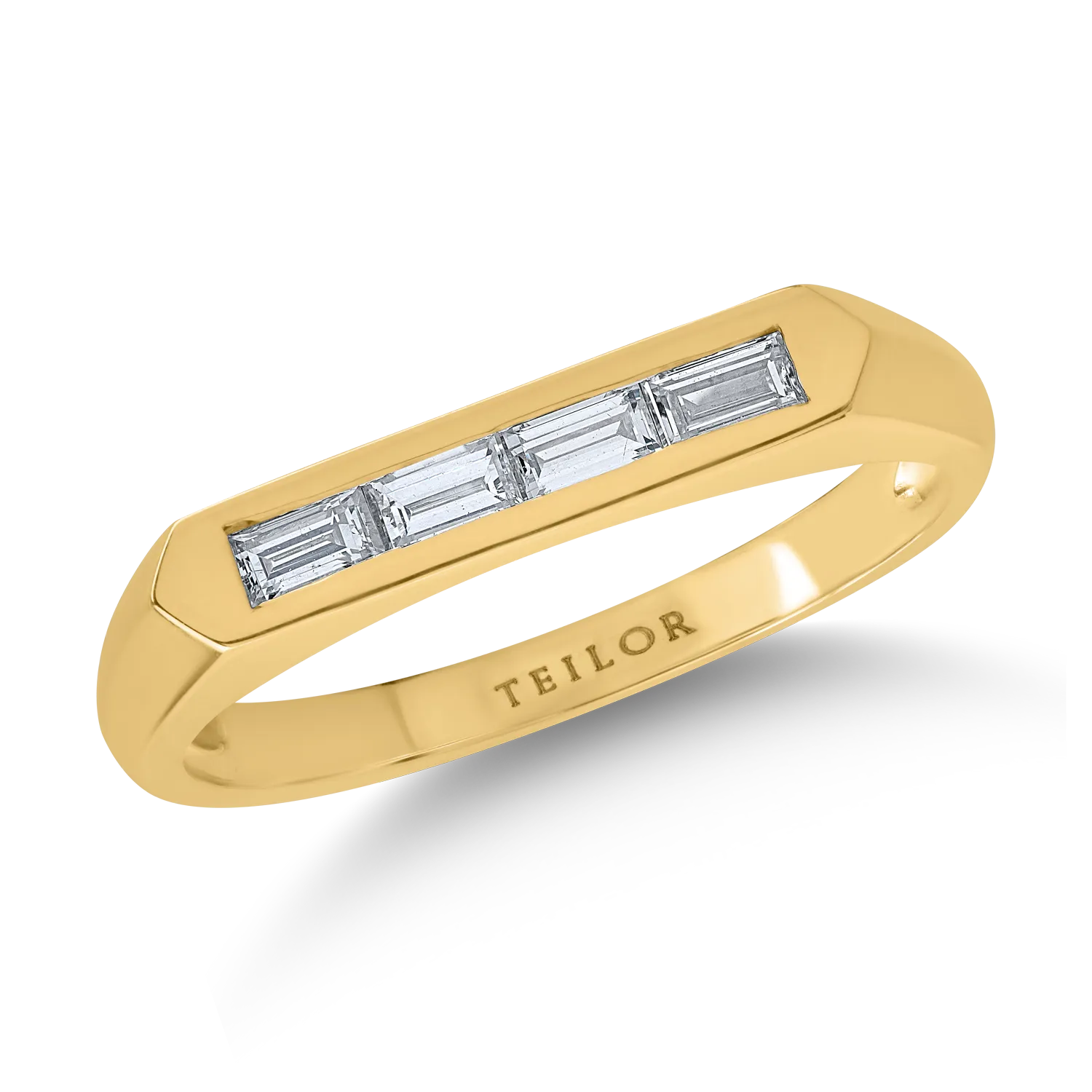 Yellow gold ring with 0.29ct diamonds