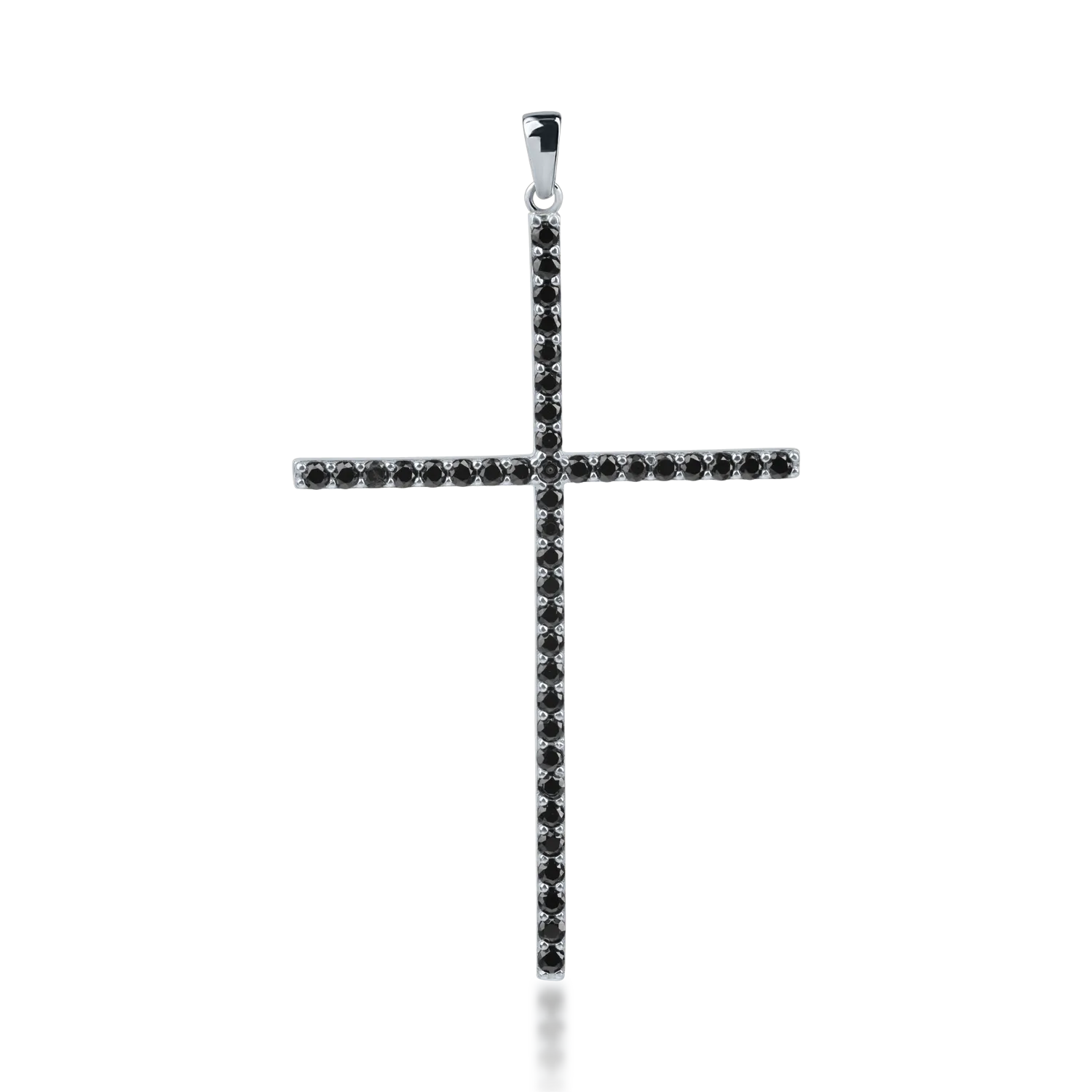 White gold cross pendant