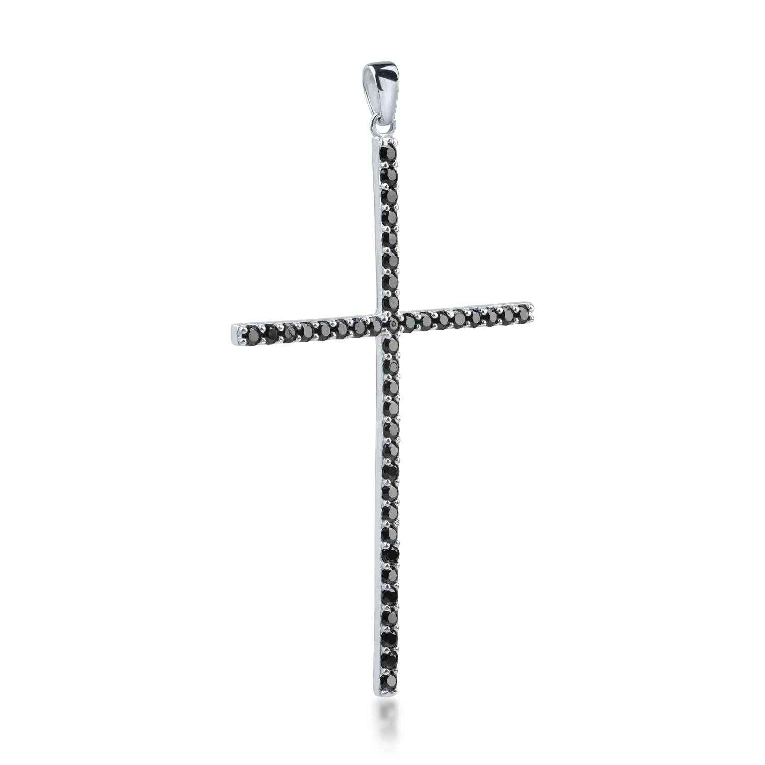 White gold cross pendant