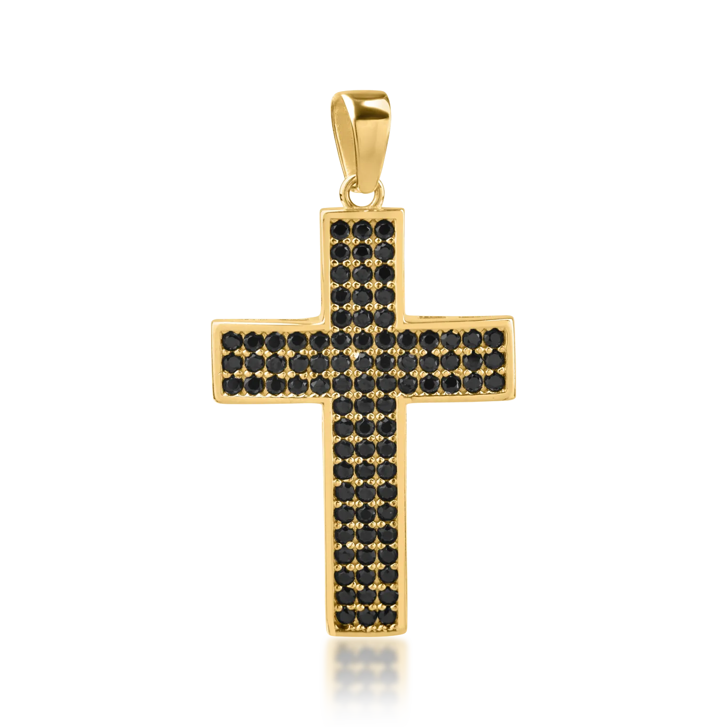 Yellow gold cross pendant