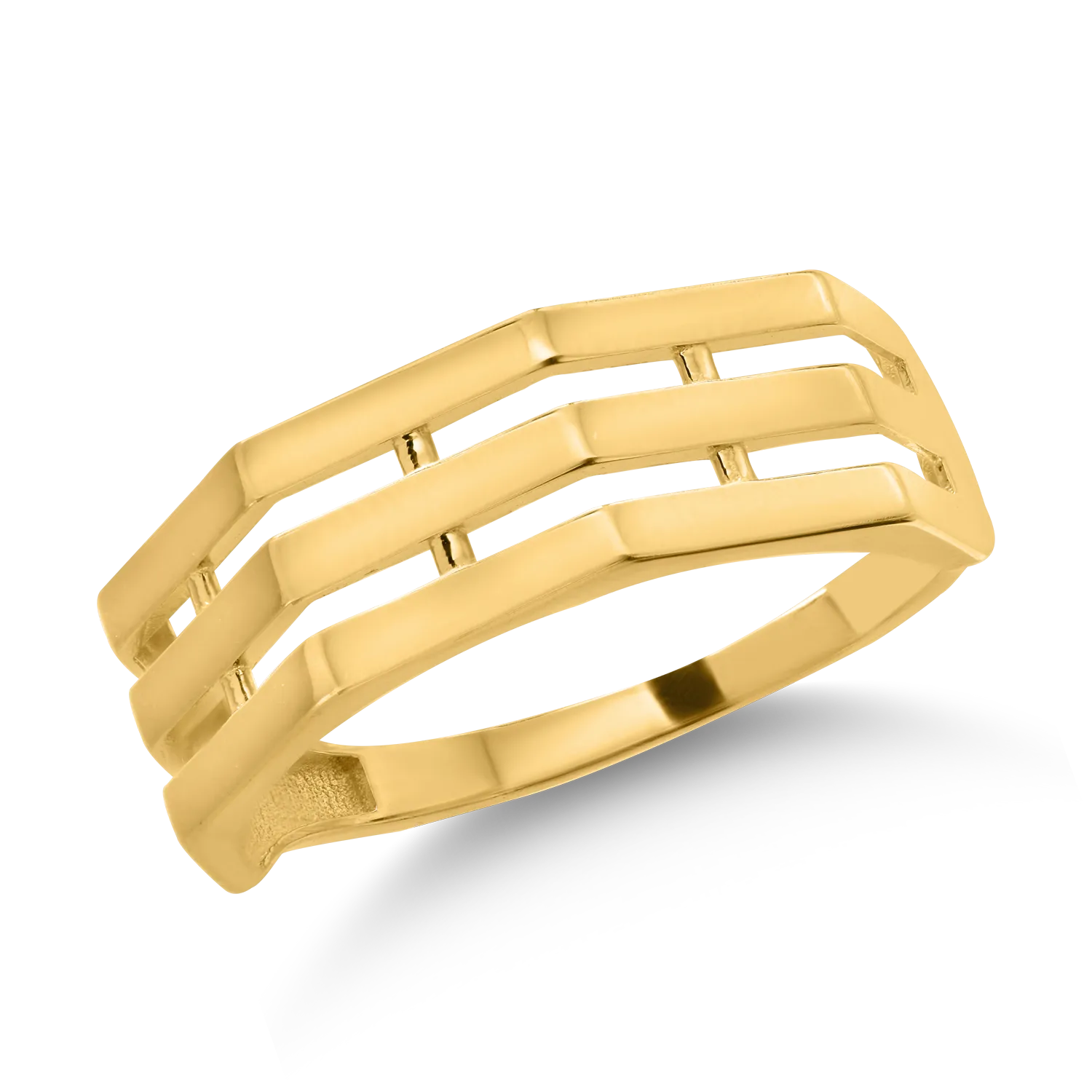 Yellow gold ring