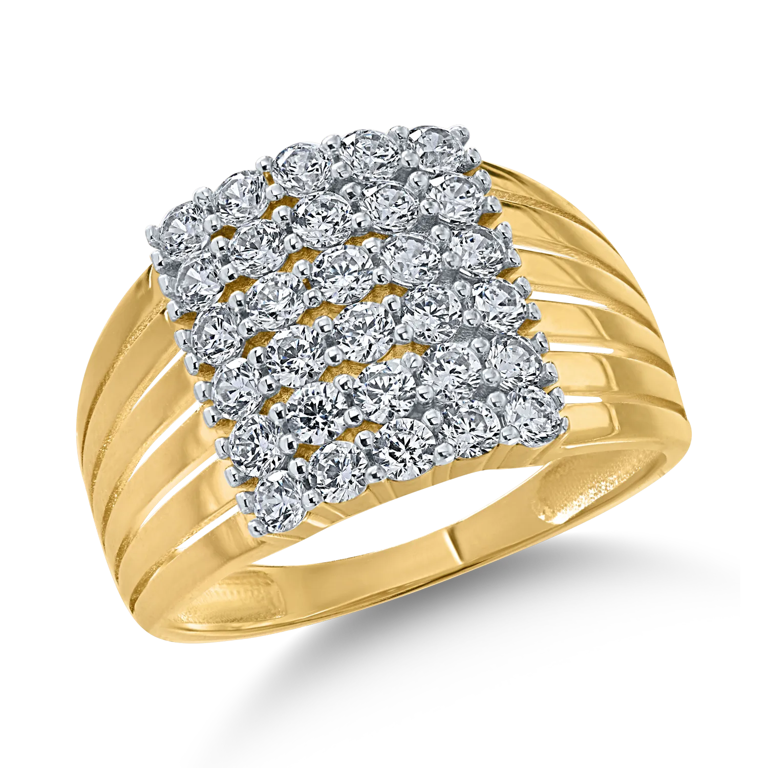 Yellow gold ring