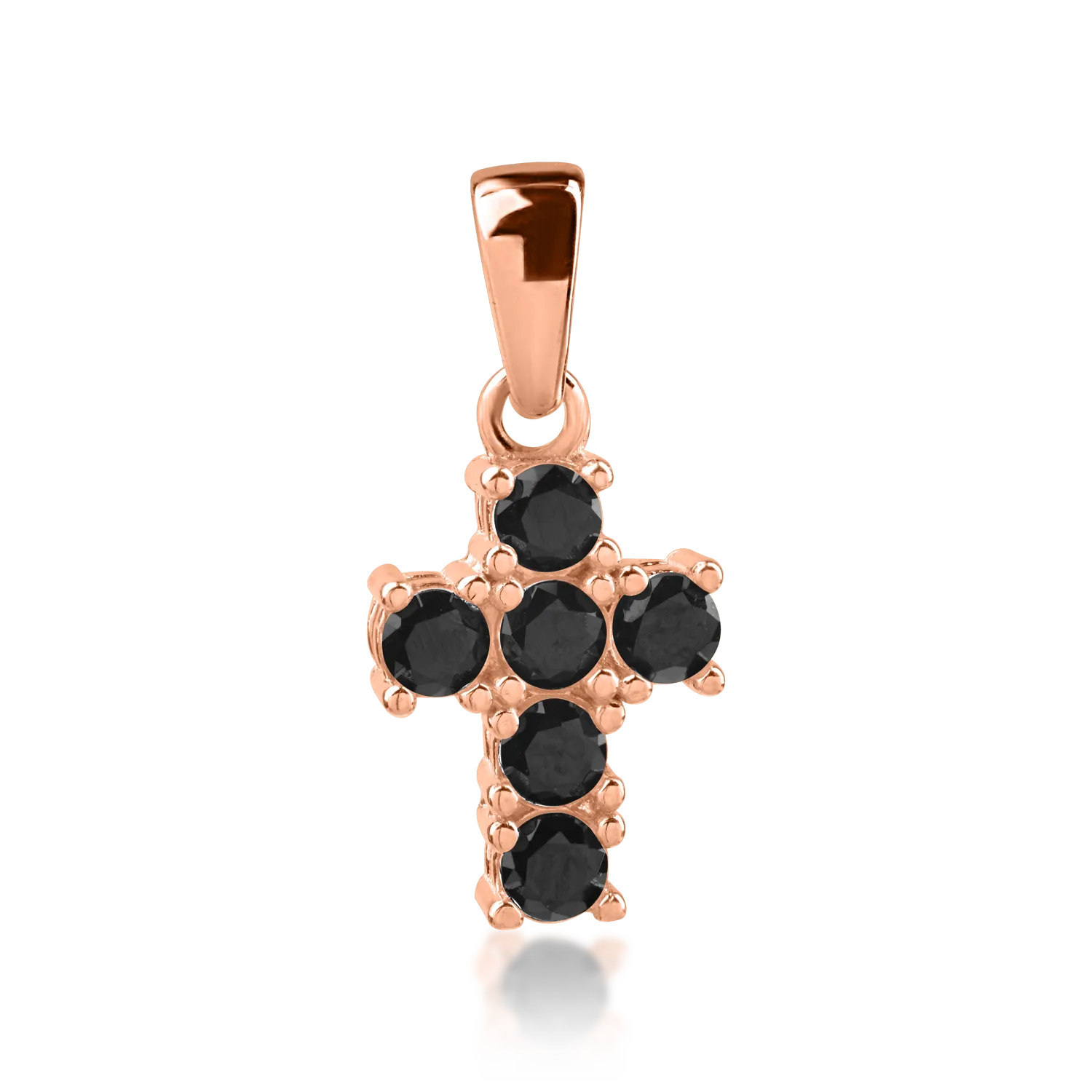 Rose gold cross pendant