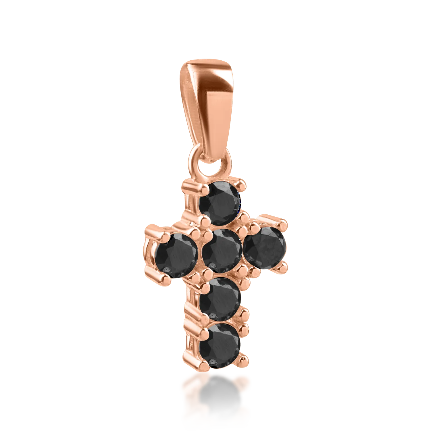 Rose gold cross pendant