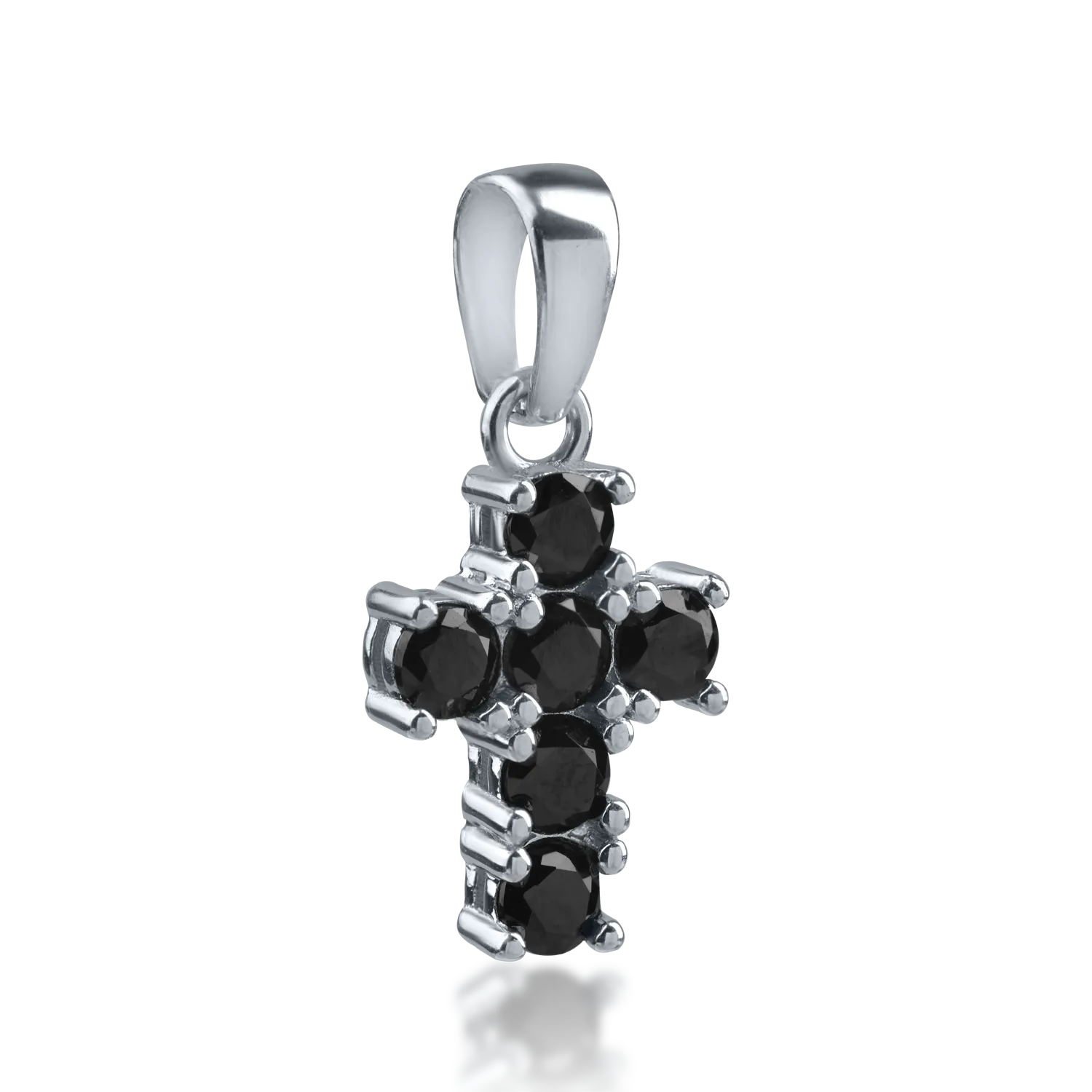 White gold cross pendant