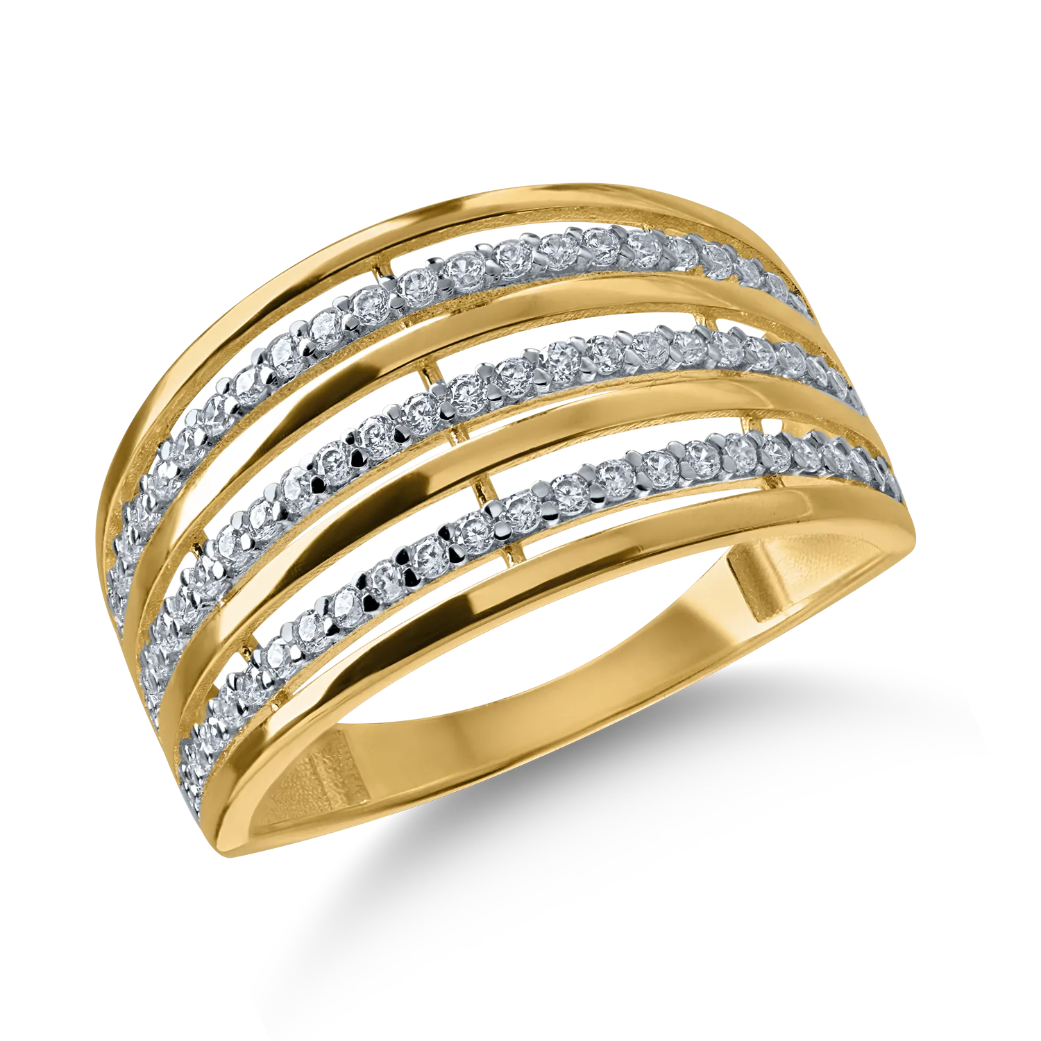 Yellow gold ring