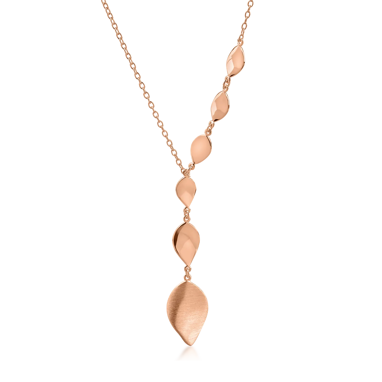 Rose gold pendant necklace